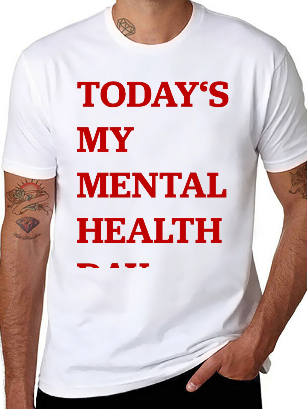 Todays My Mental Health Day Graphic Tee