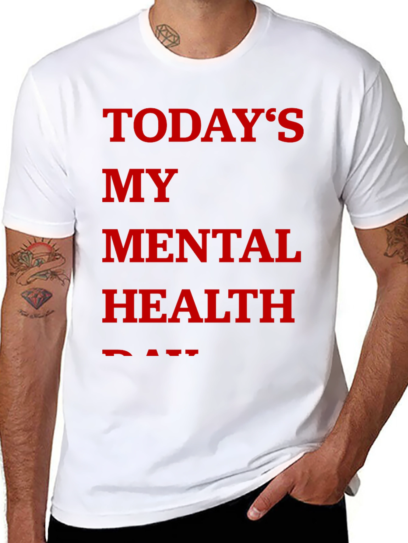 Todays My Mental Health Day Graphic Tee