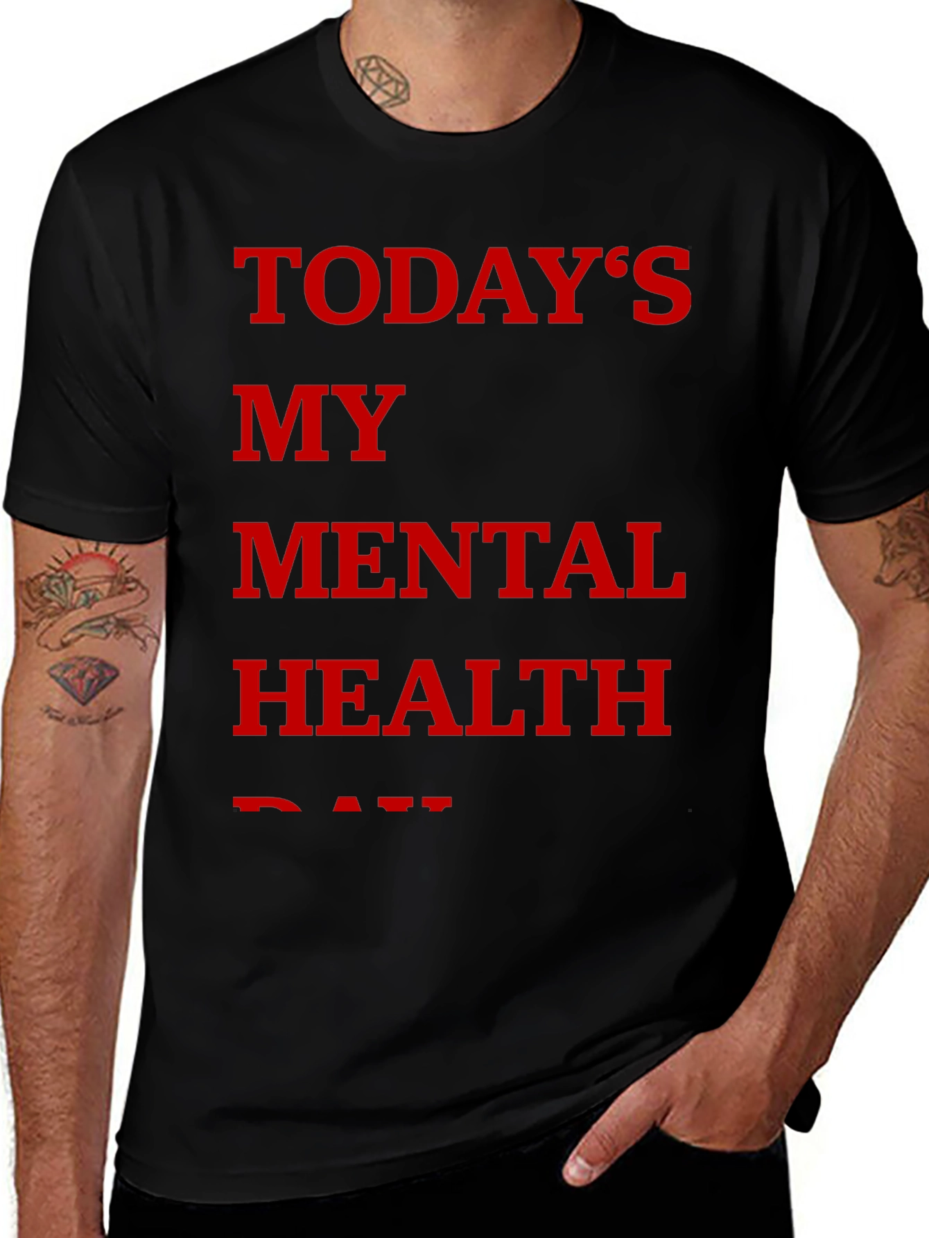Todays My Mental Health Day Graphic Tee