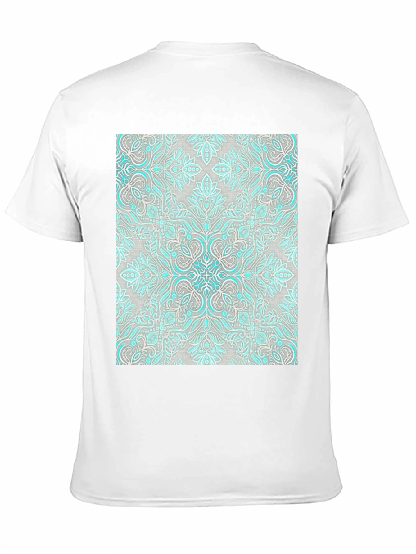Patterned Graphic Tee - Black Casual Shirt