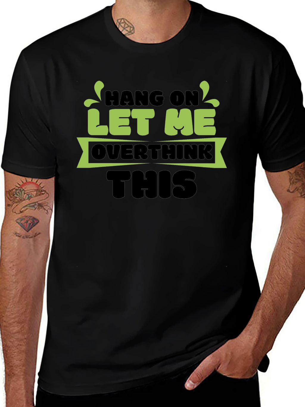 Hang On Let Me Overthink This Black T-Shirt