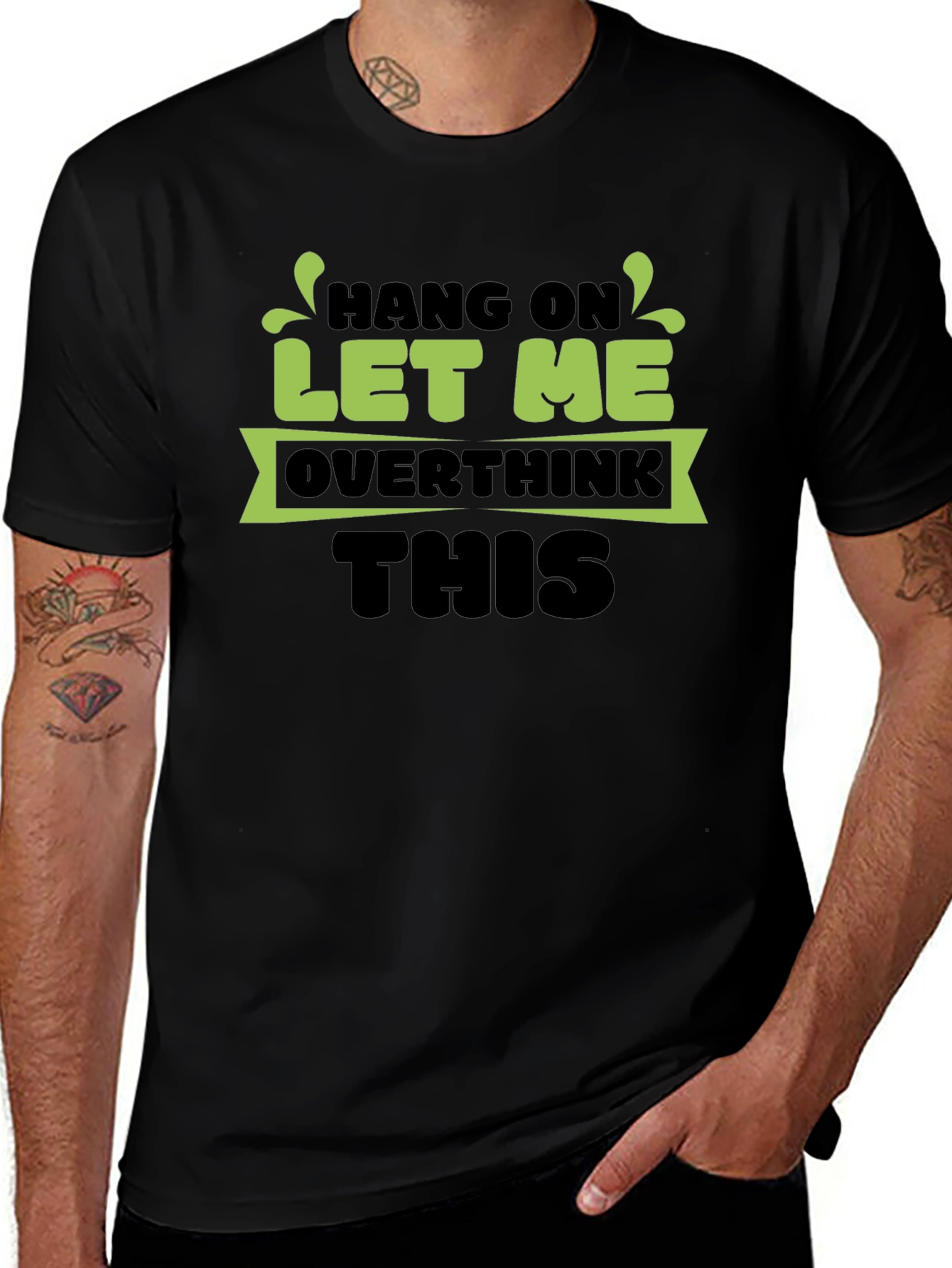 Hang On Let Me Overthink This Black T-Shirt
