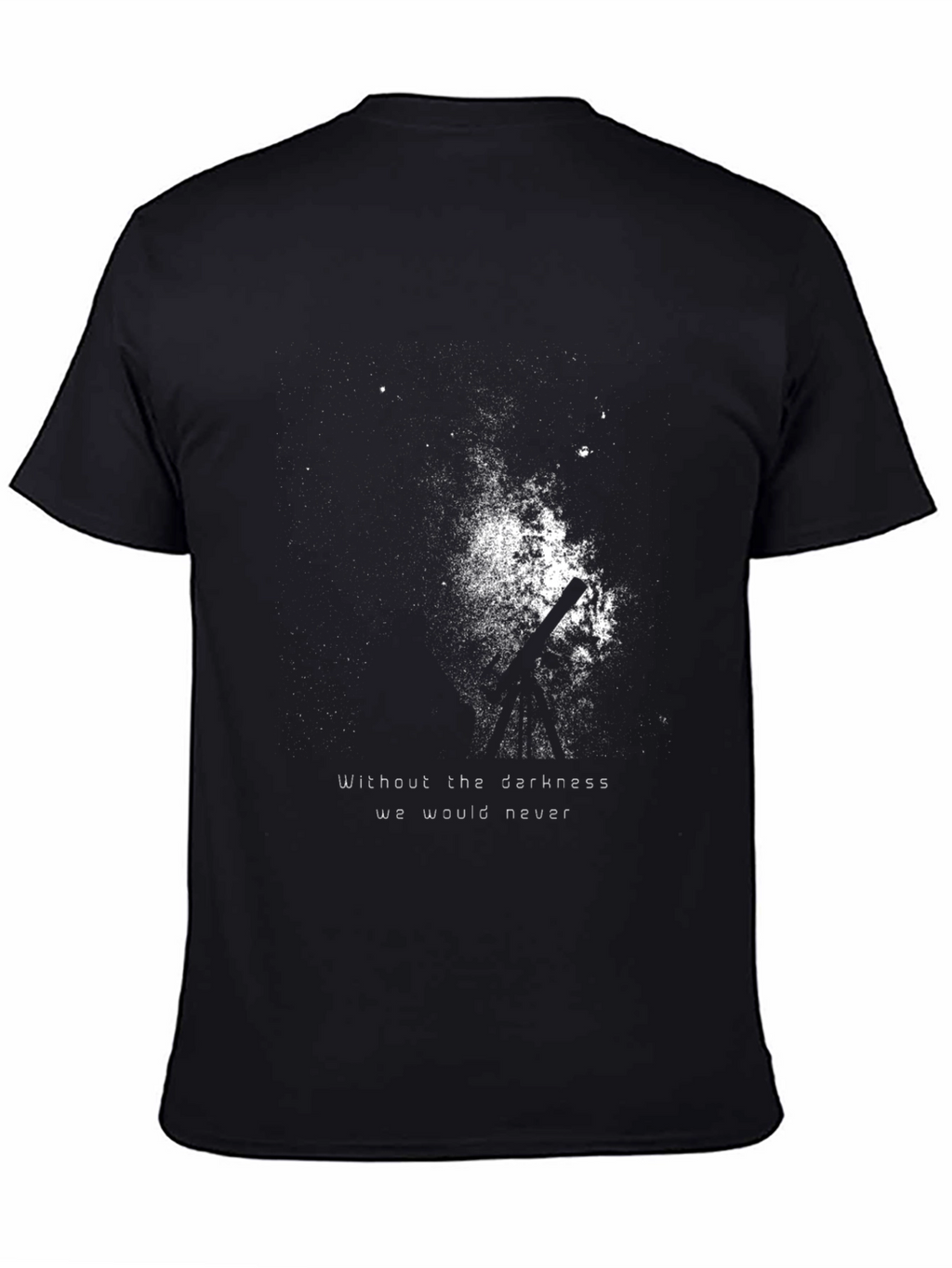 Mens Black T-Shirt with Abstract Graphic Print