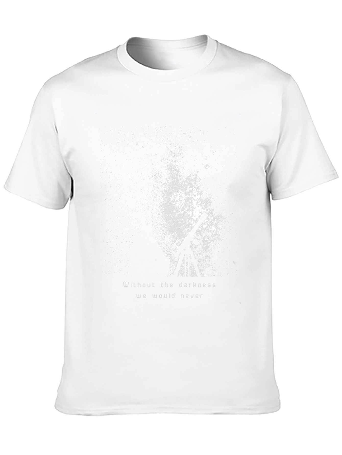 Mens Black T-Shirt with Abstract Graphic Print