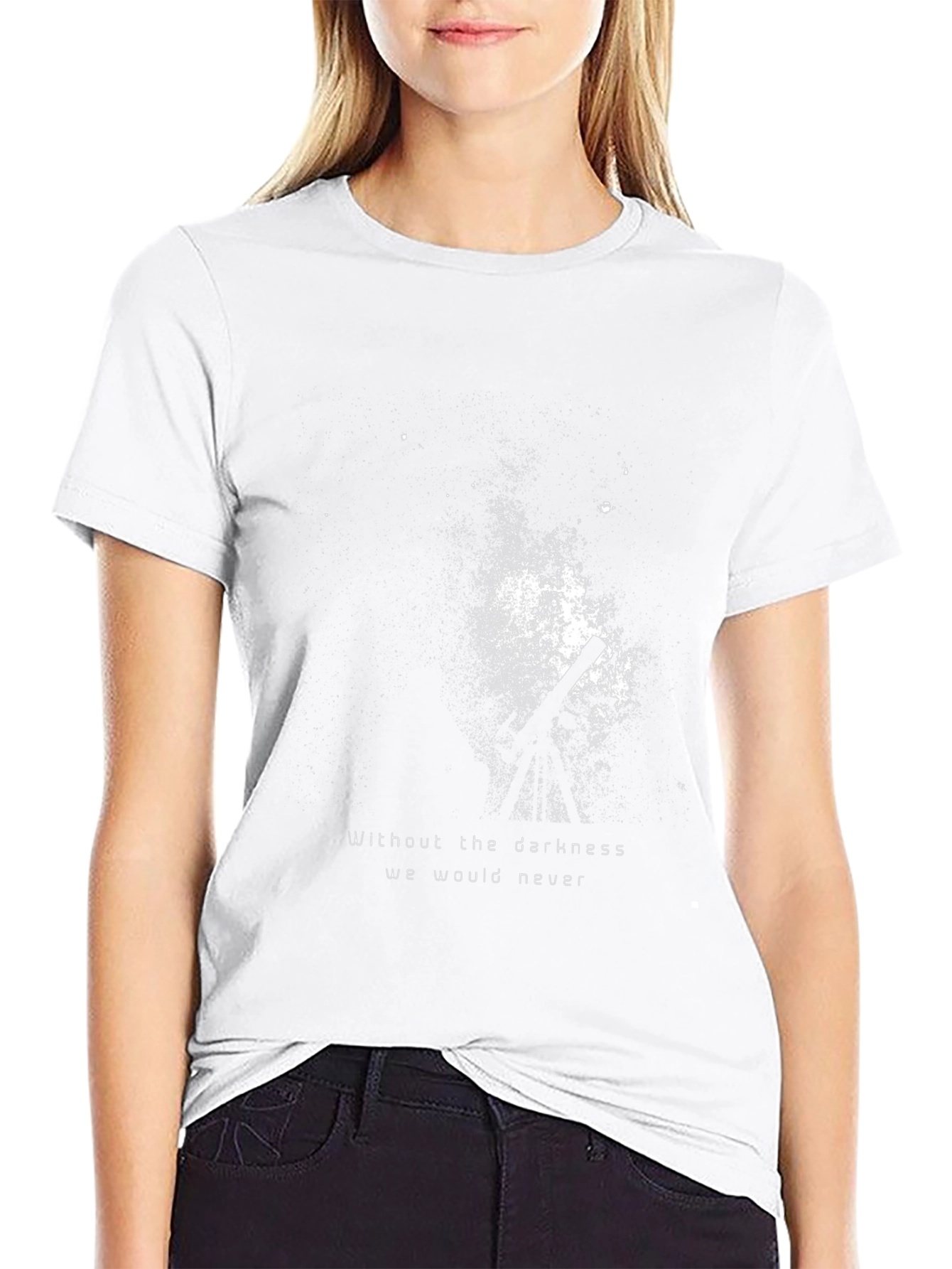 Mens Black T-Shirt with Abstract Graphic Print