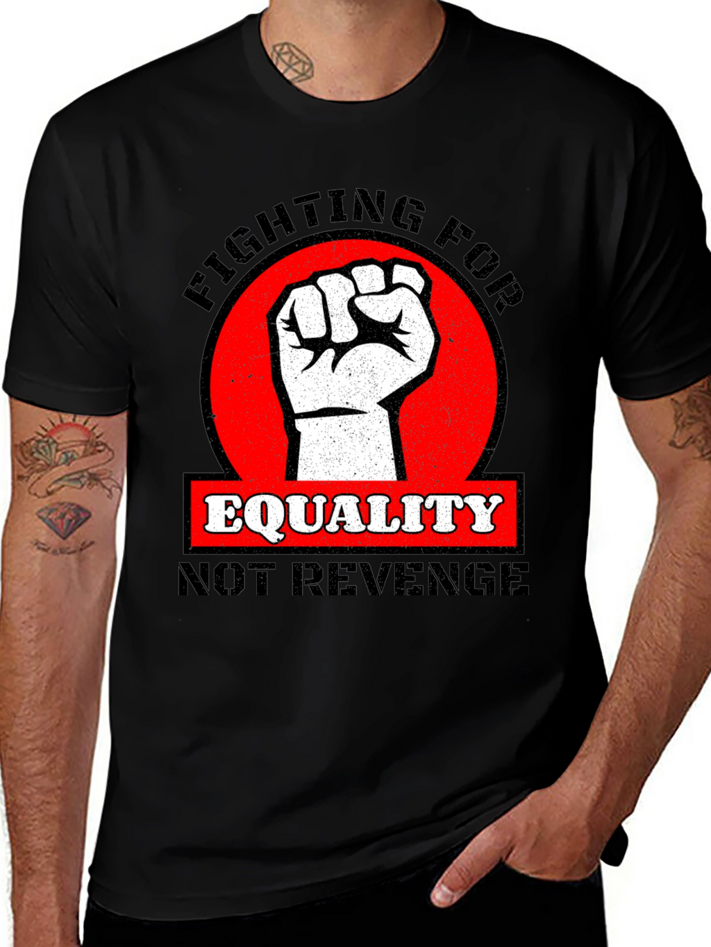 Equality Fist Graphic Tee - Fight for Justice