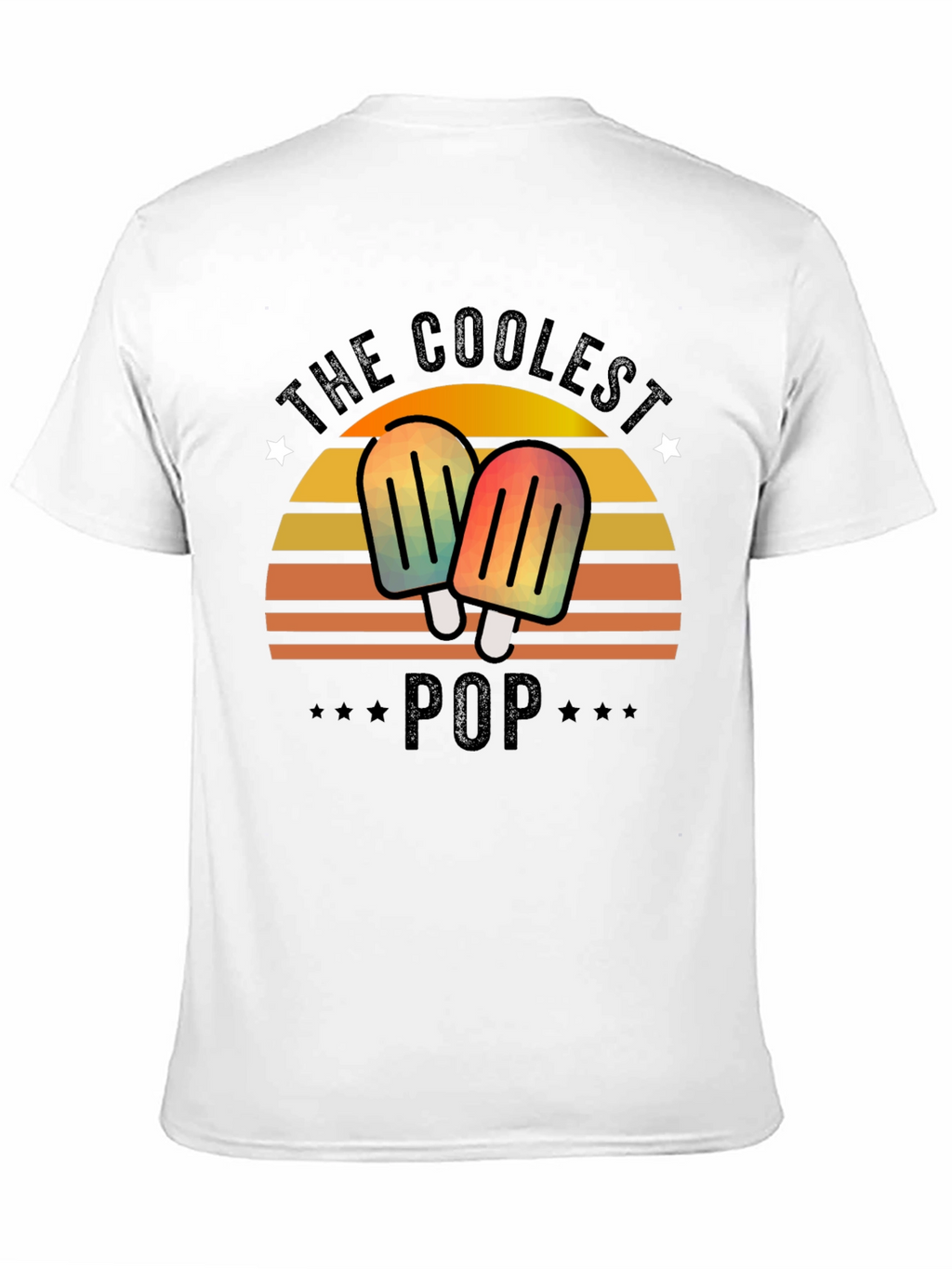 The Coolest Pop T-Shirt - Retro Popsicle Dad Tee