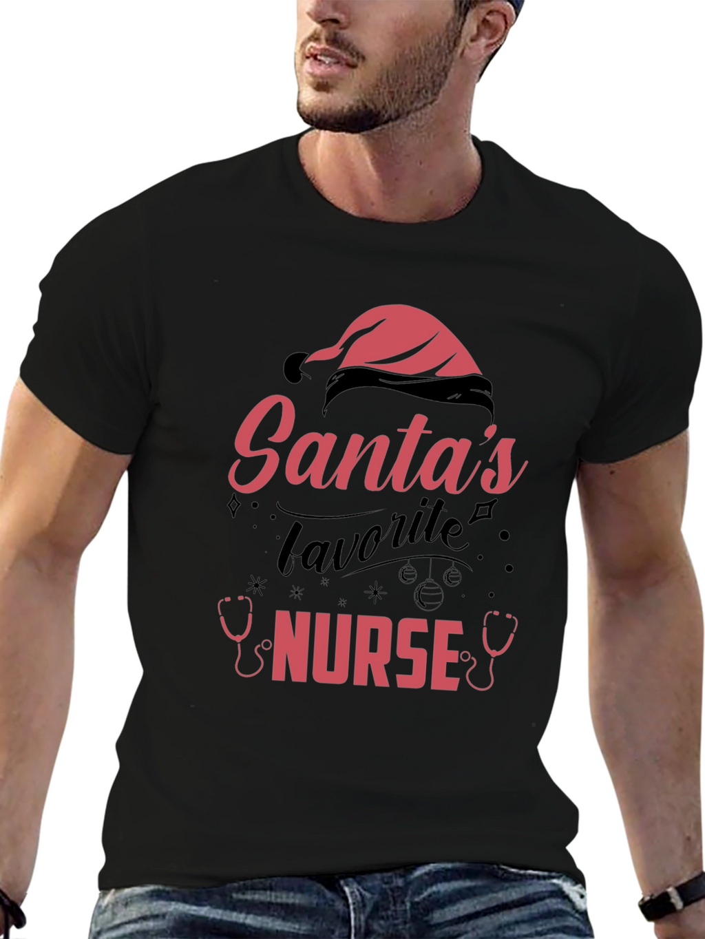 Santas Favorite Nurse T-Shirt