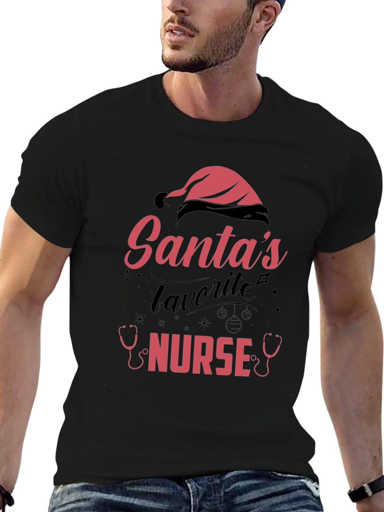 Santas Favorite Nurse T-Shirt