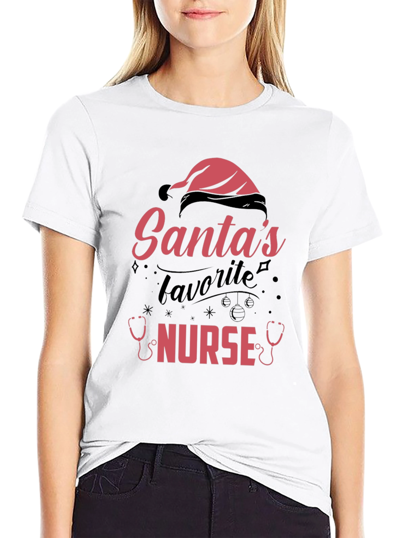 Santas Favorite Nurse T-Shirt