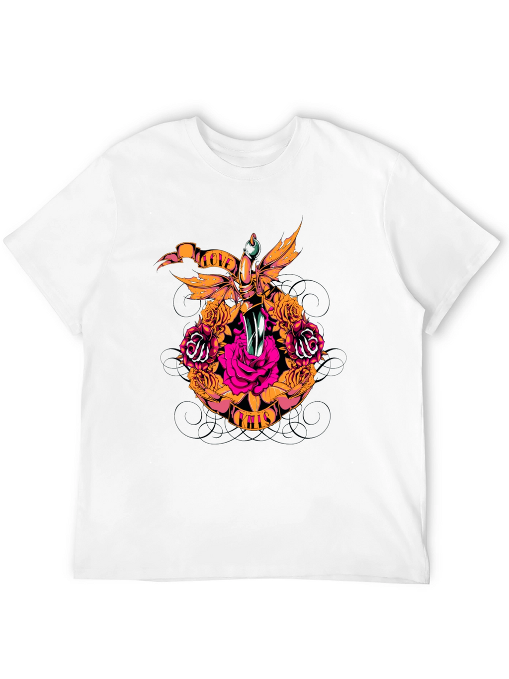 Rose & Dagger Graphic Tee - Love Kills