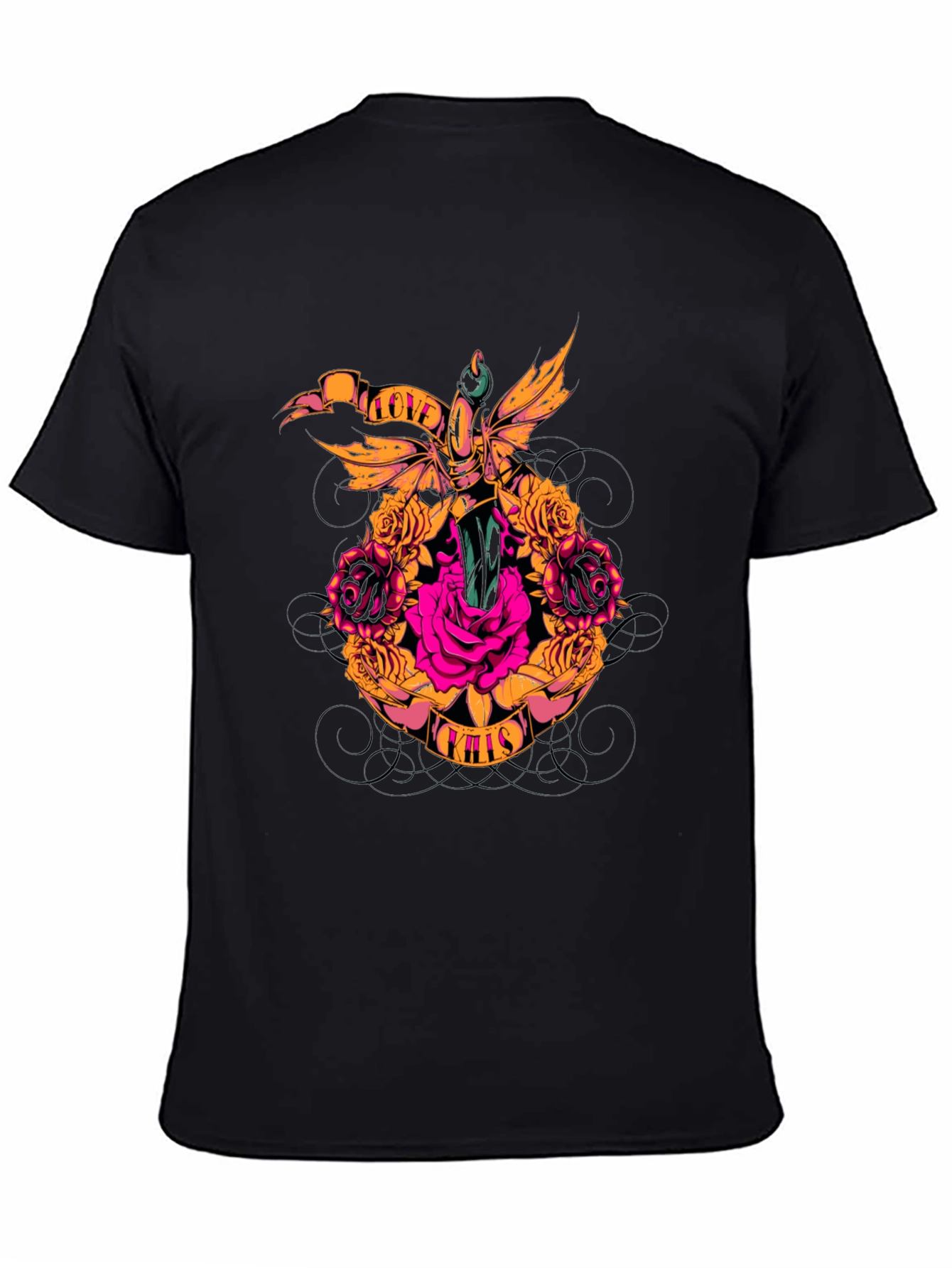 Rose & Dagger Graphic Tee - Love Kills