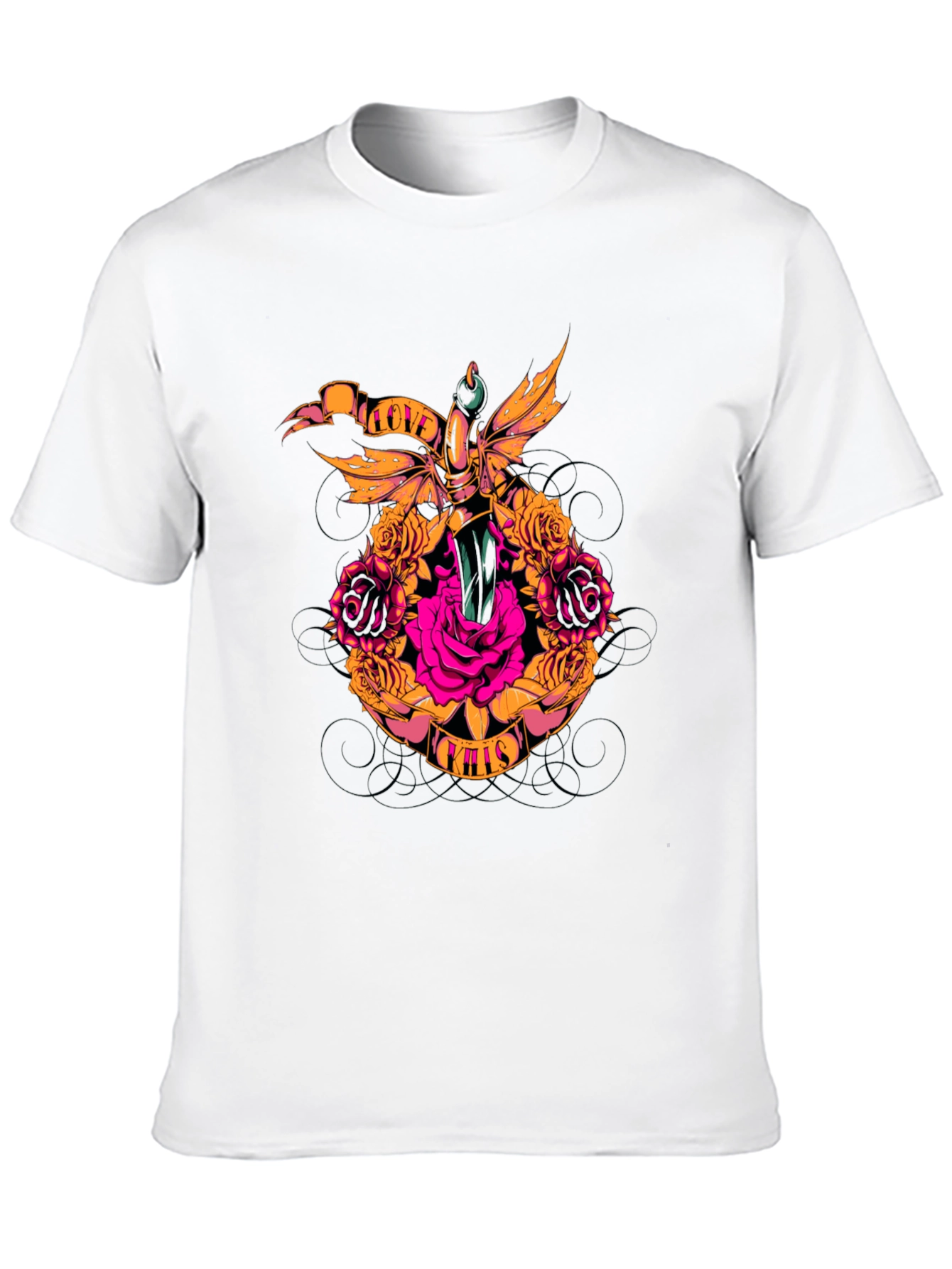Rose & Dagger Graphic Tee - Love Kills