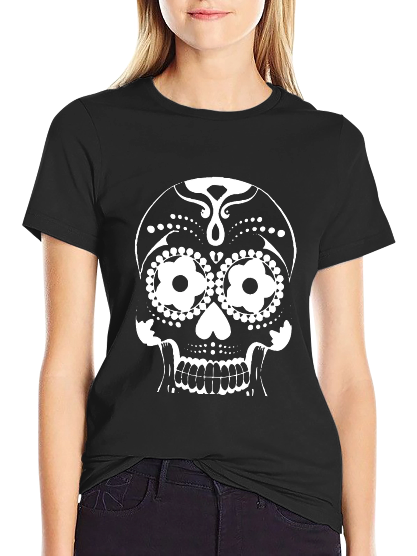 Day of the Dead Sugar Skull Graphic Tee