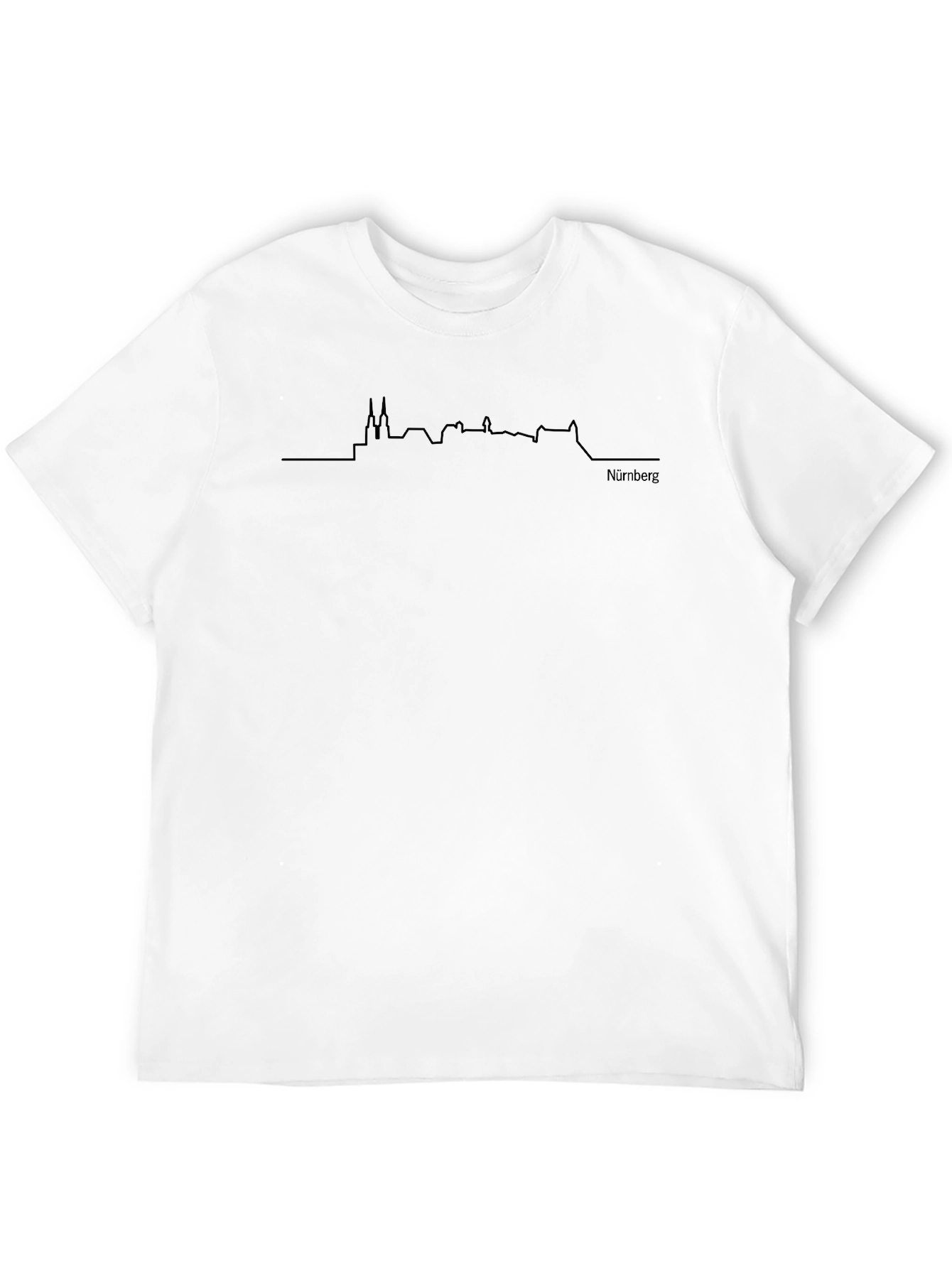 Nuremberg Skyline T-Shirt - Cityscape Line Art Tee