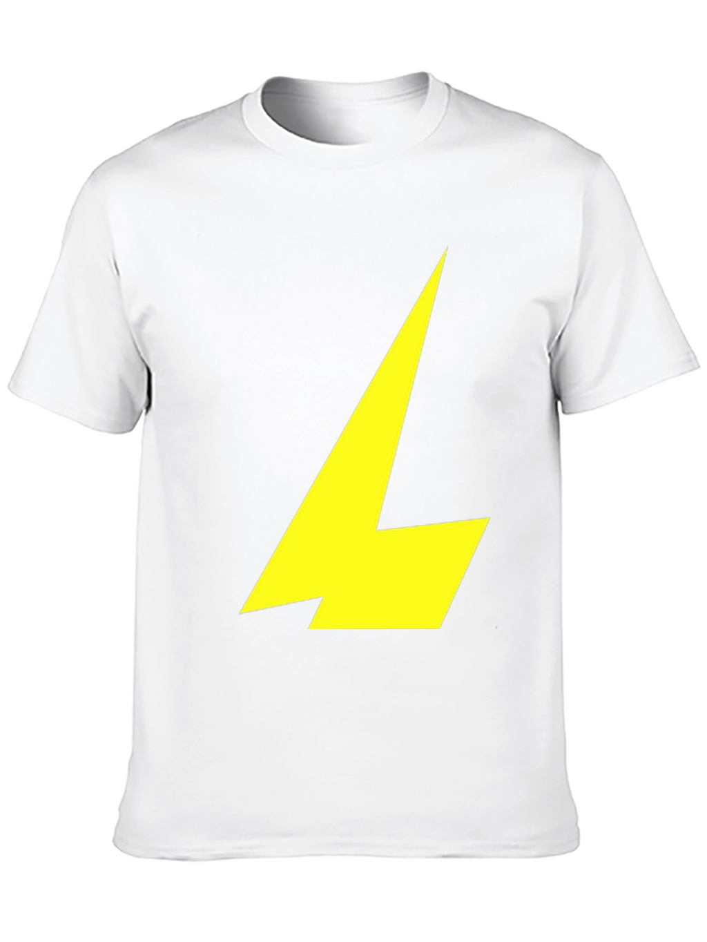 Black T-Shirt with Yellow Lightning Bolt