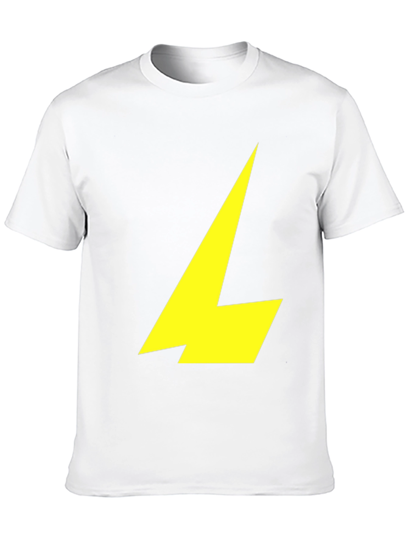 Black T-Shirt with Yellow Lightning Bolt