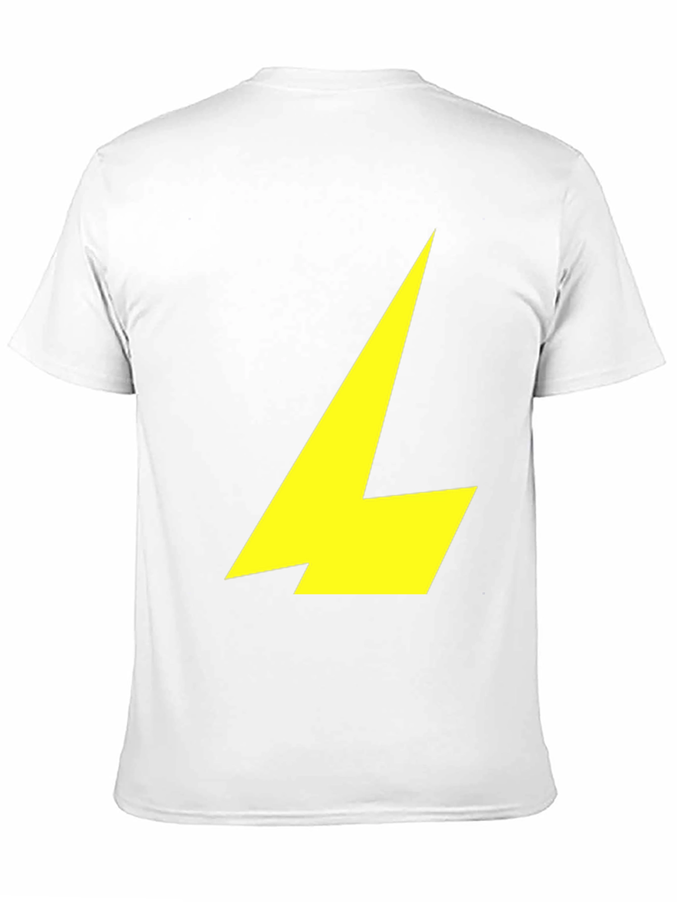 Black T-Shirt with Yellow Lightning Bolt