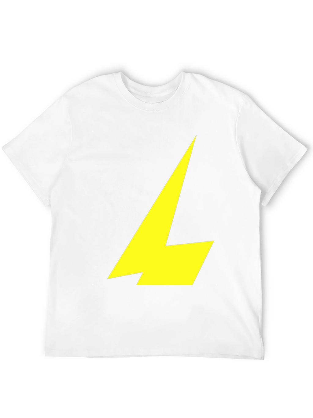 Black T-Shirt with Yellow Lightning Bolt