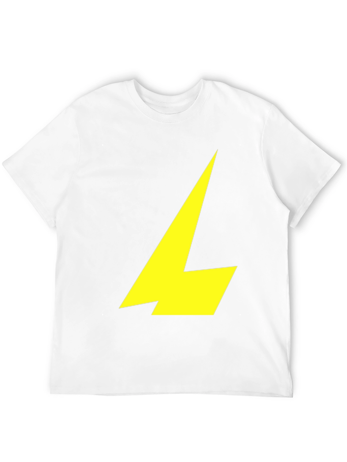 Black T-Shirt with Yellow Lightning Bolt