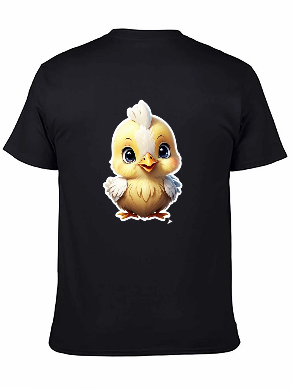 Cute Cartoon Chick Graphic Tee - Soft Cotton Blend