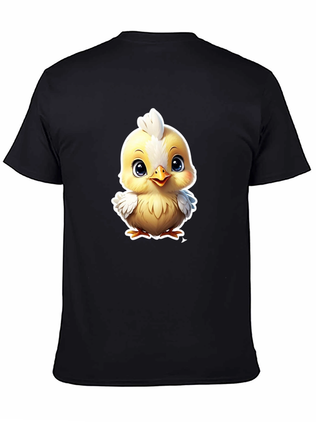 Cute Cartoon Chick Graphic Tee - Soft Cotton Blend
