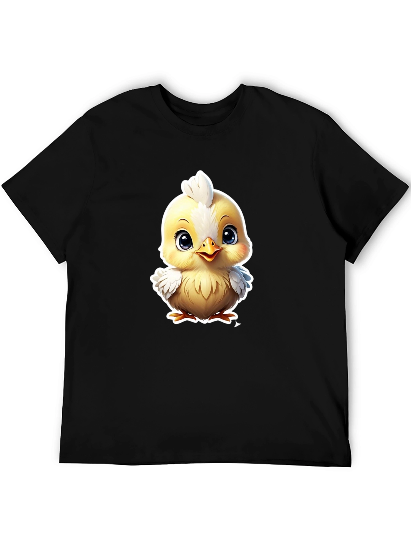 Cute Cartoon Chick Graphic Tee - Soft Cotton Blend