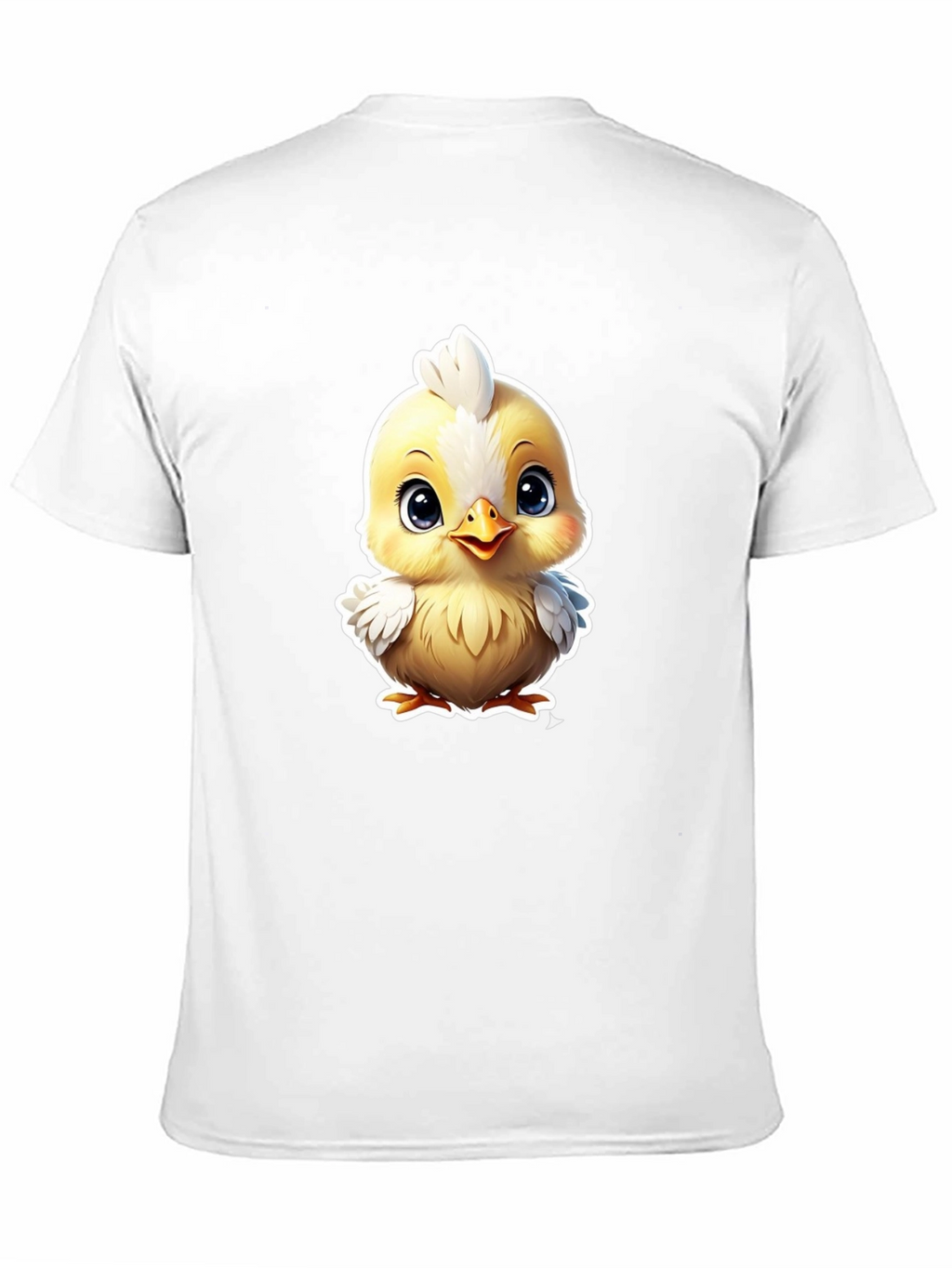 Cute Cartoon Chick Graphic Tee - Soft Cotton Blend