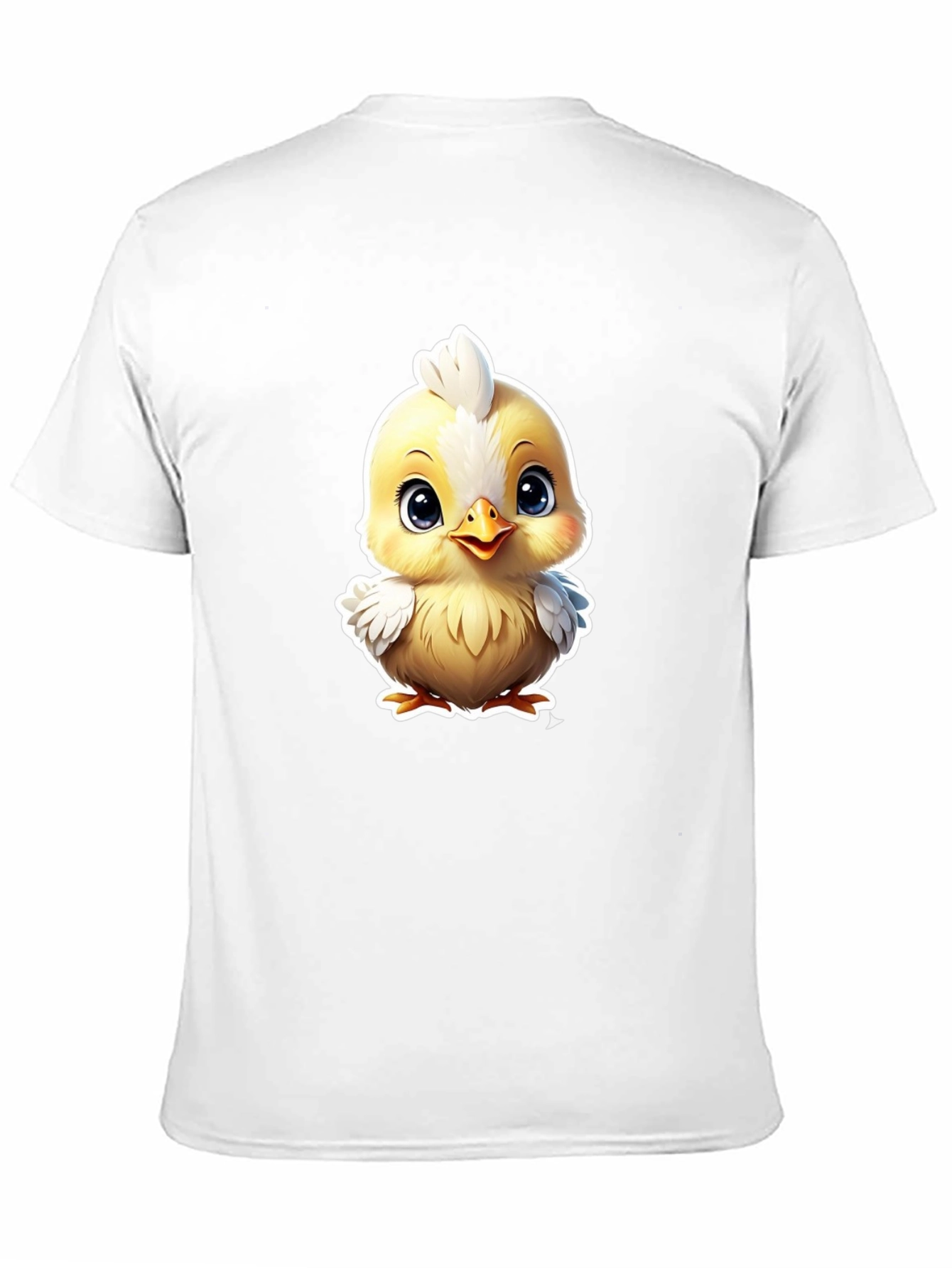 Cute Cartoon Chick Graphic Tee - Soft Cotton Blend