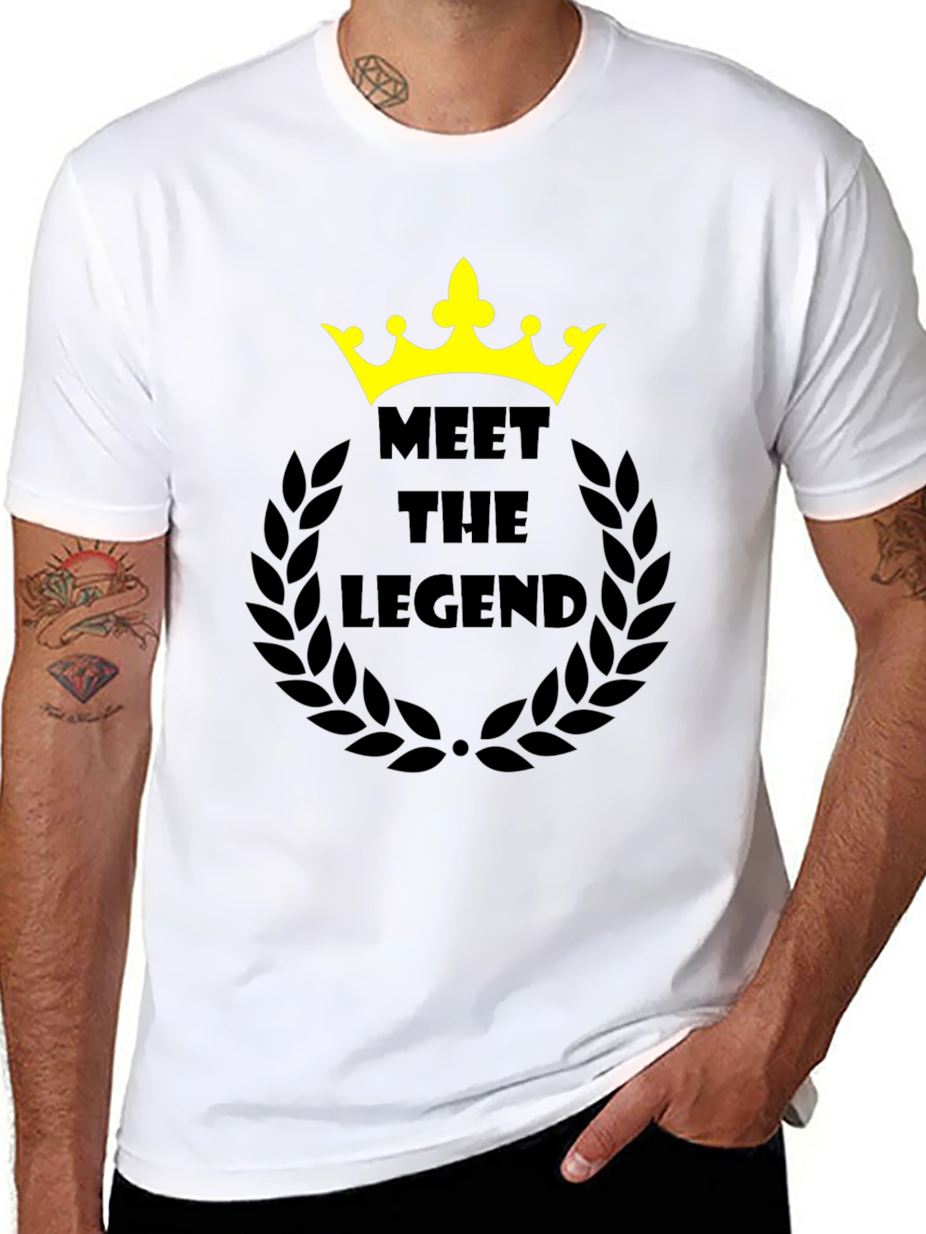 Meet the Legend Black Graphic T-Shirt