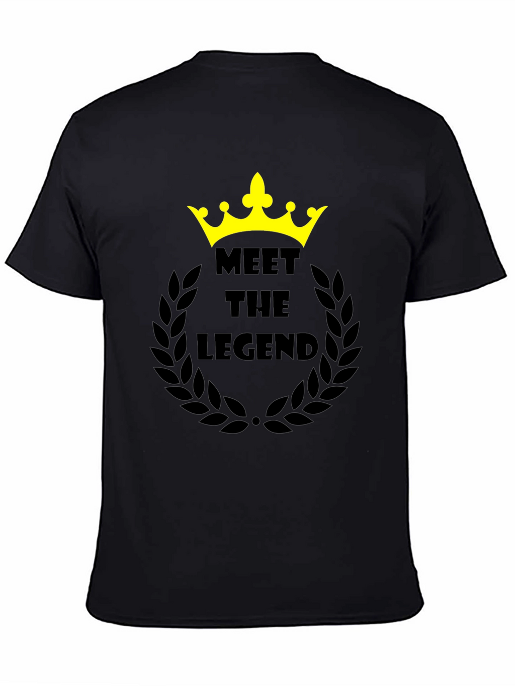 Meet the Legend Black Graphic T-Shirt
