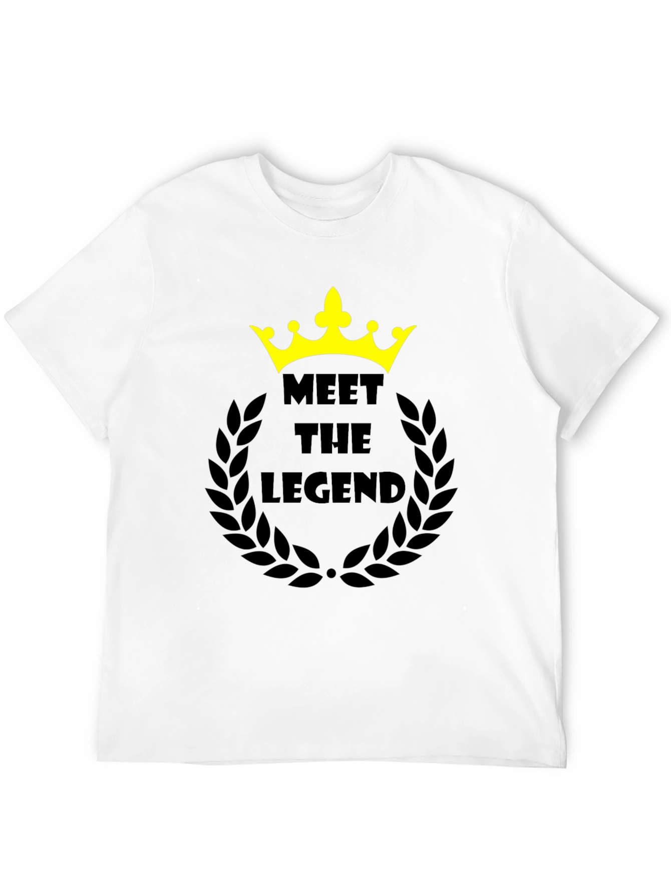 Meet the Legend Black Graphic T-Shirt