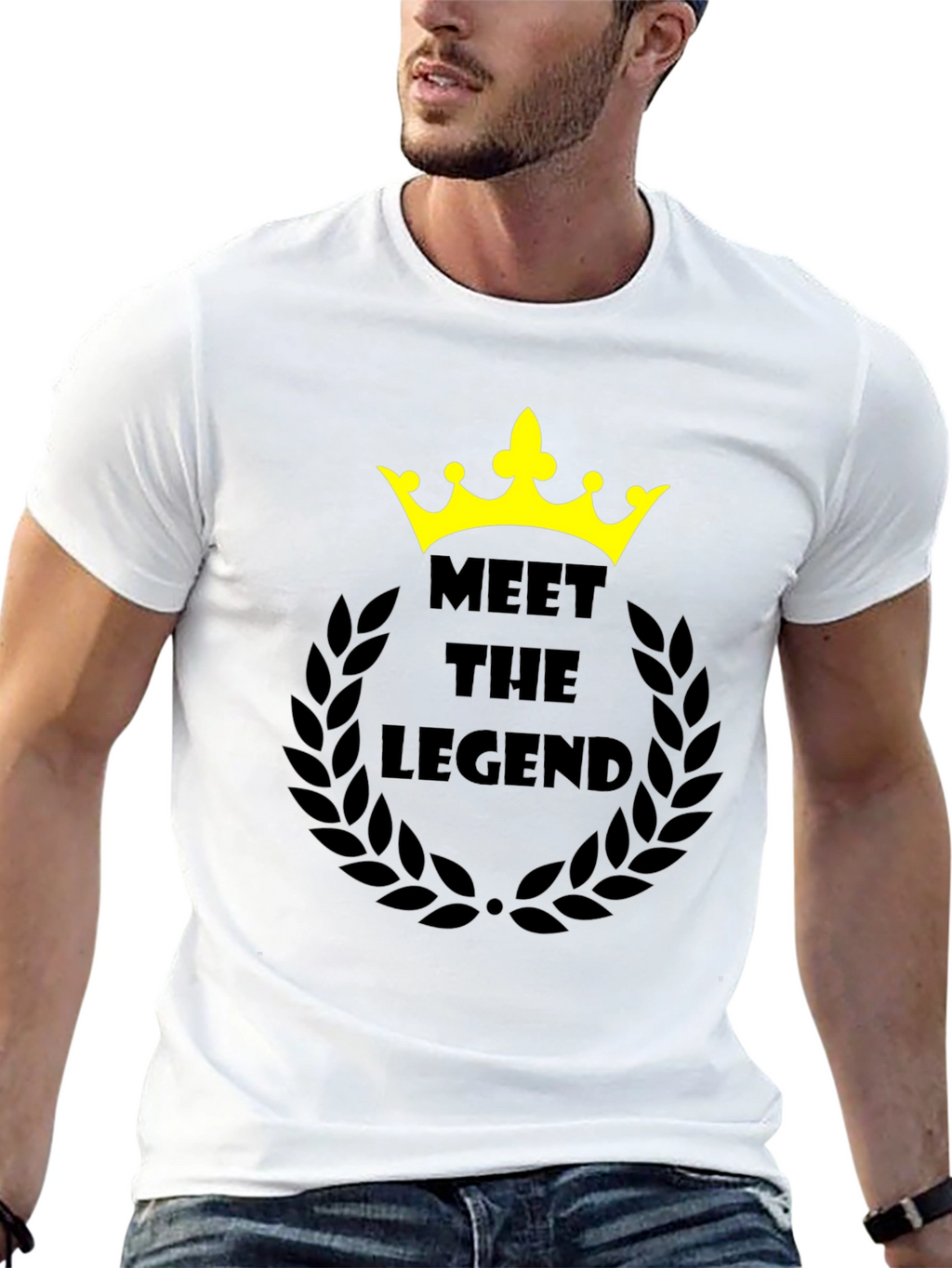 Meet the Legend Black Graphic T-Shirt