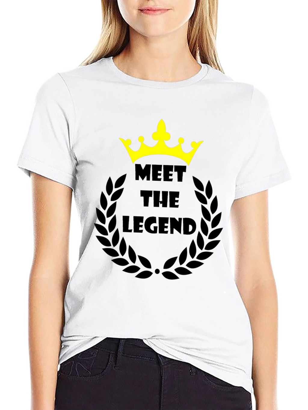 Meet the Legend Black Graphic T-Shirt