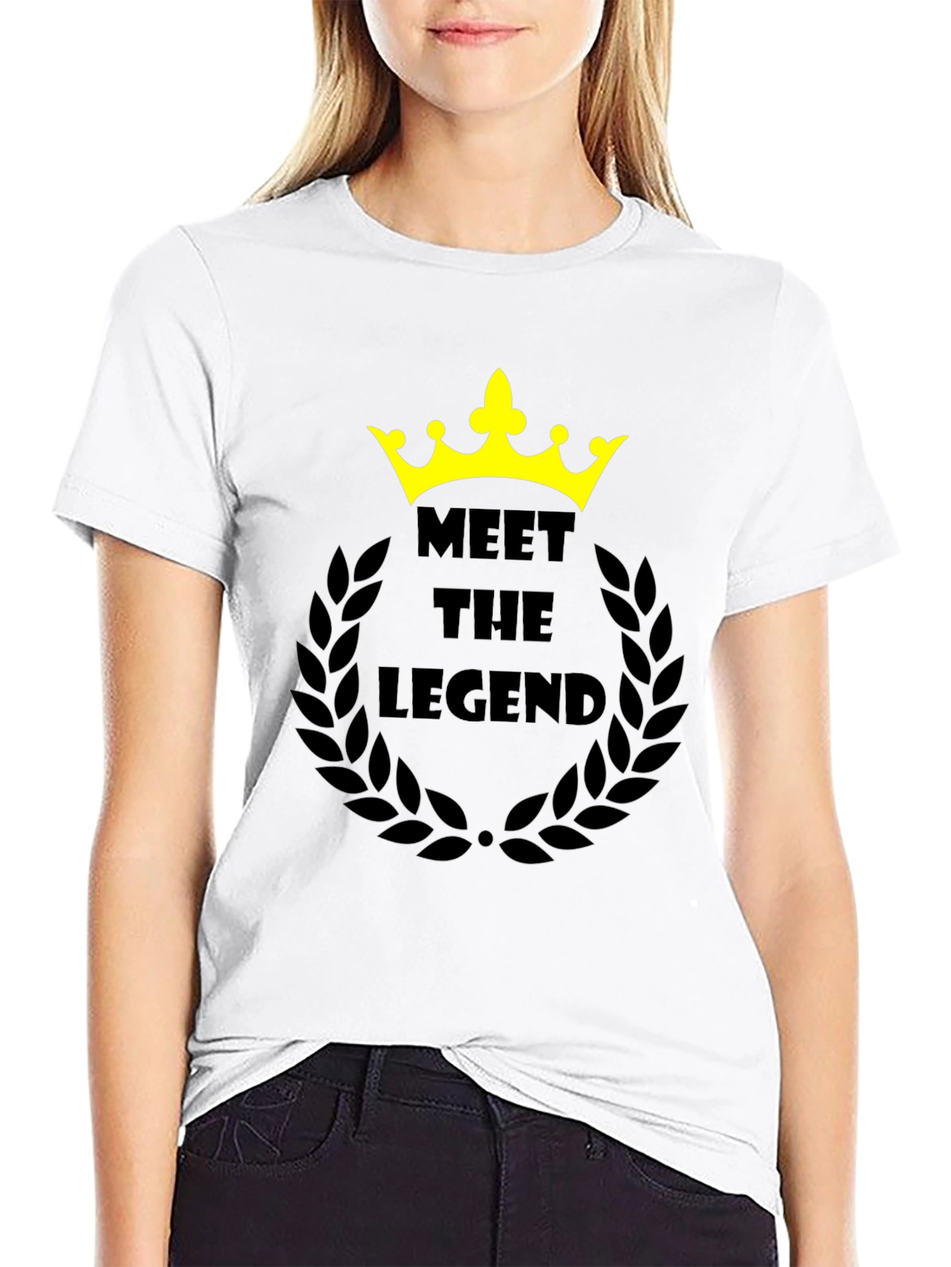 Meet the Legend Black Graphic T-Shirt