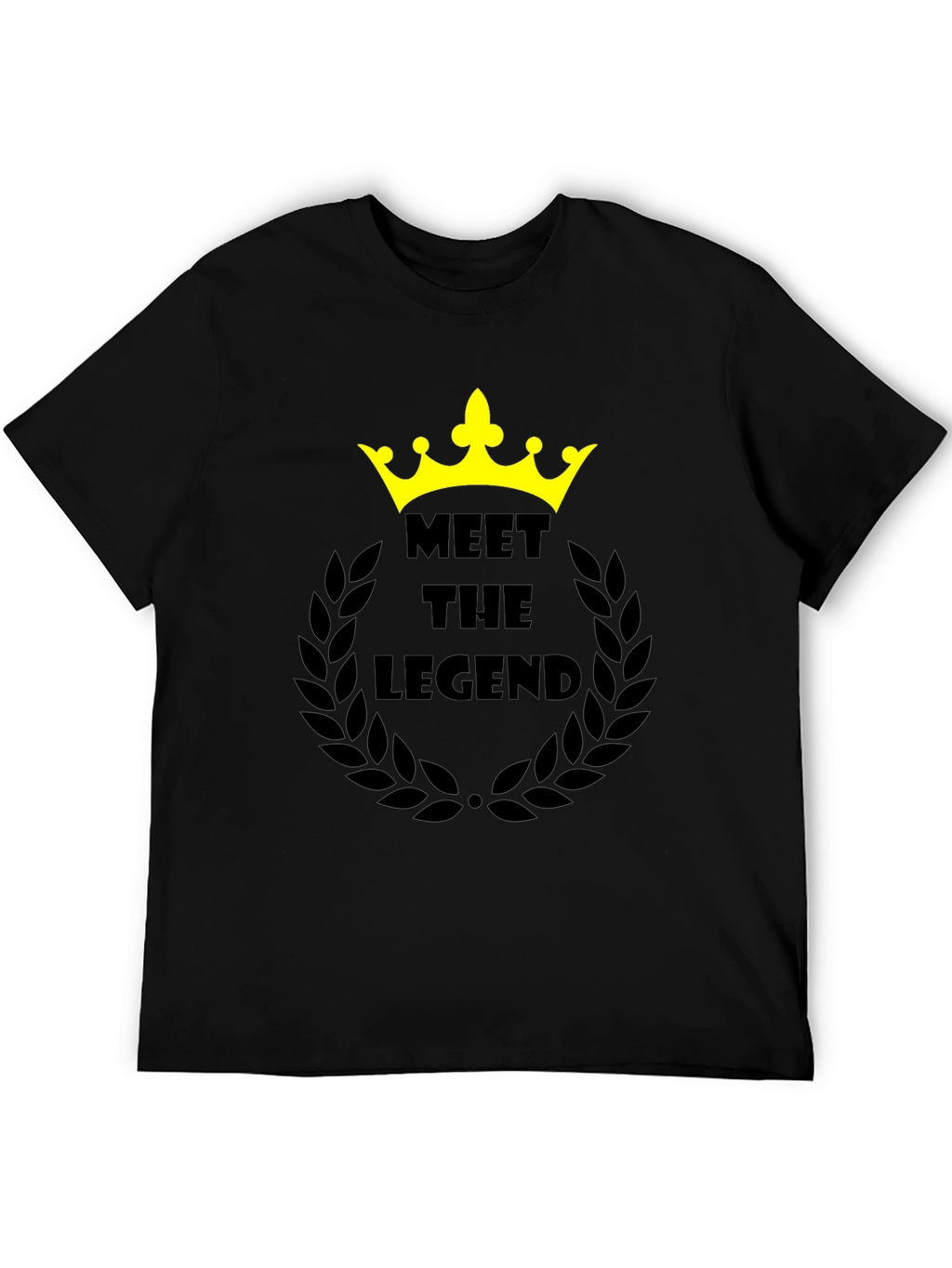 Meet the Legend Black Graphic T-Shirt