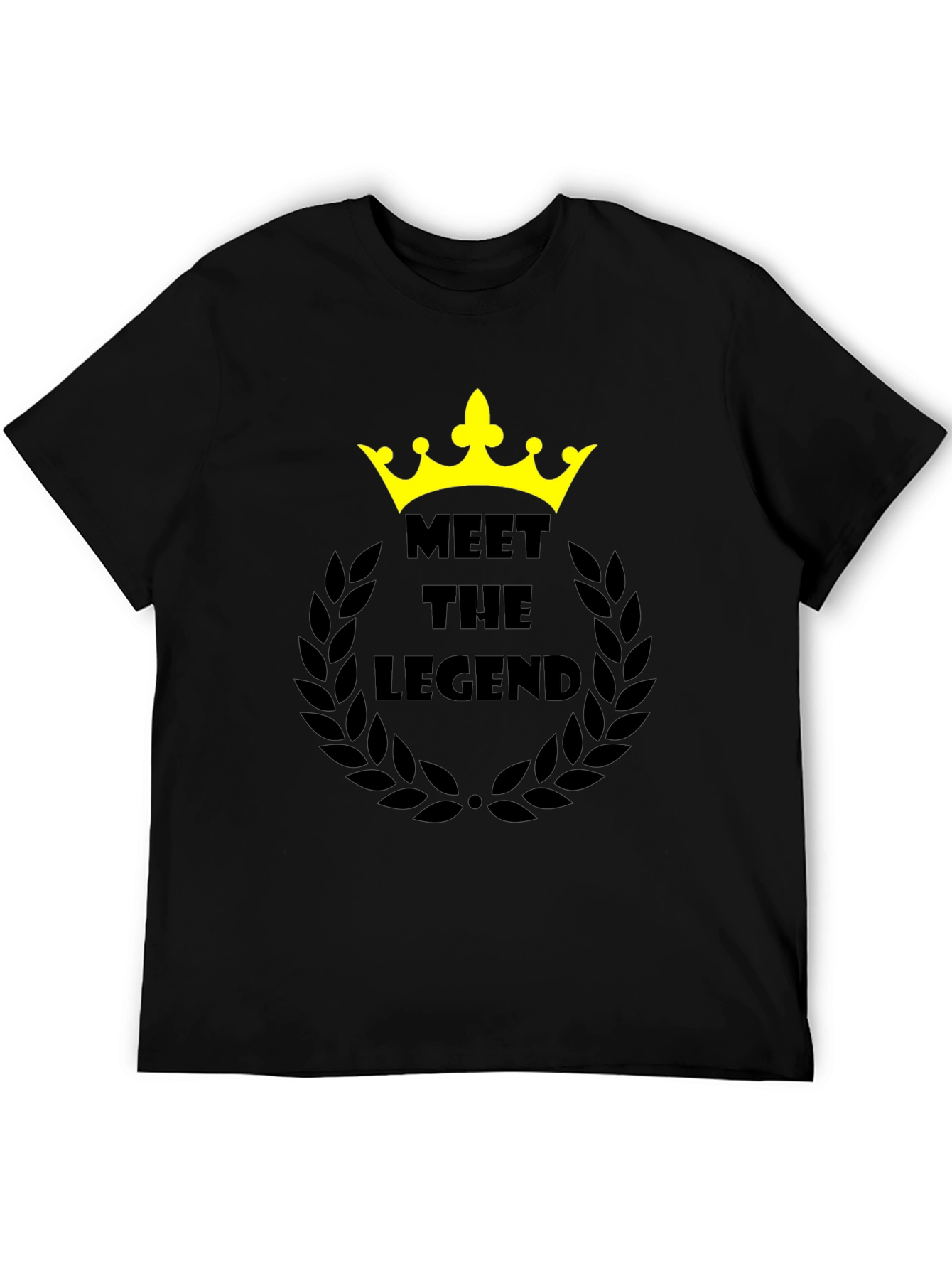 Meet the Legend Black Graphic T-Shirt