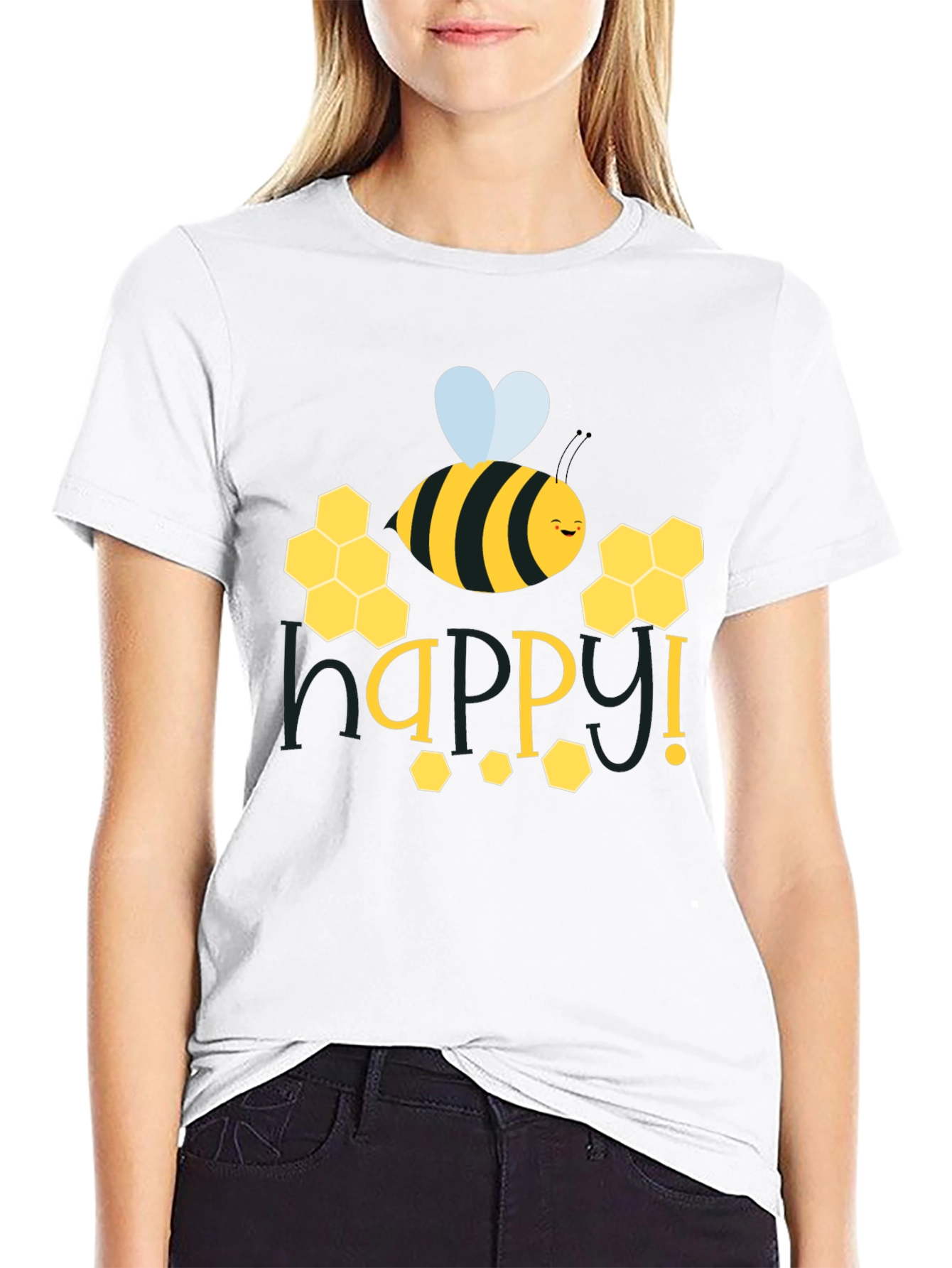 Happy Bee Graphic T-Shirt
