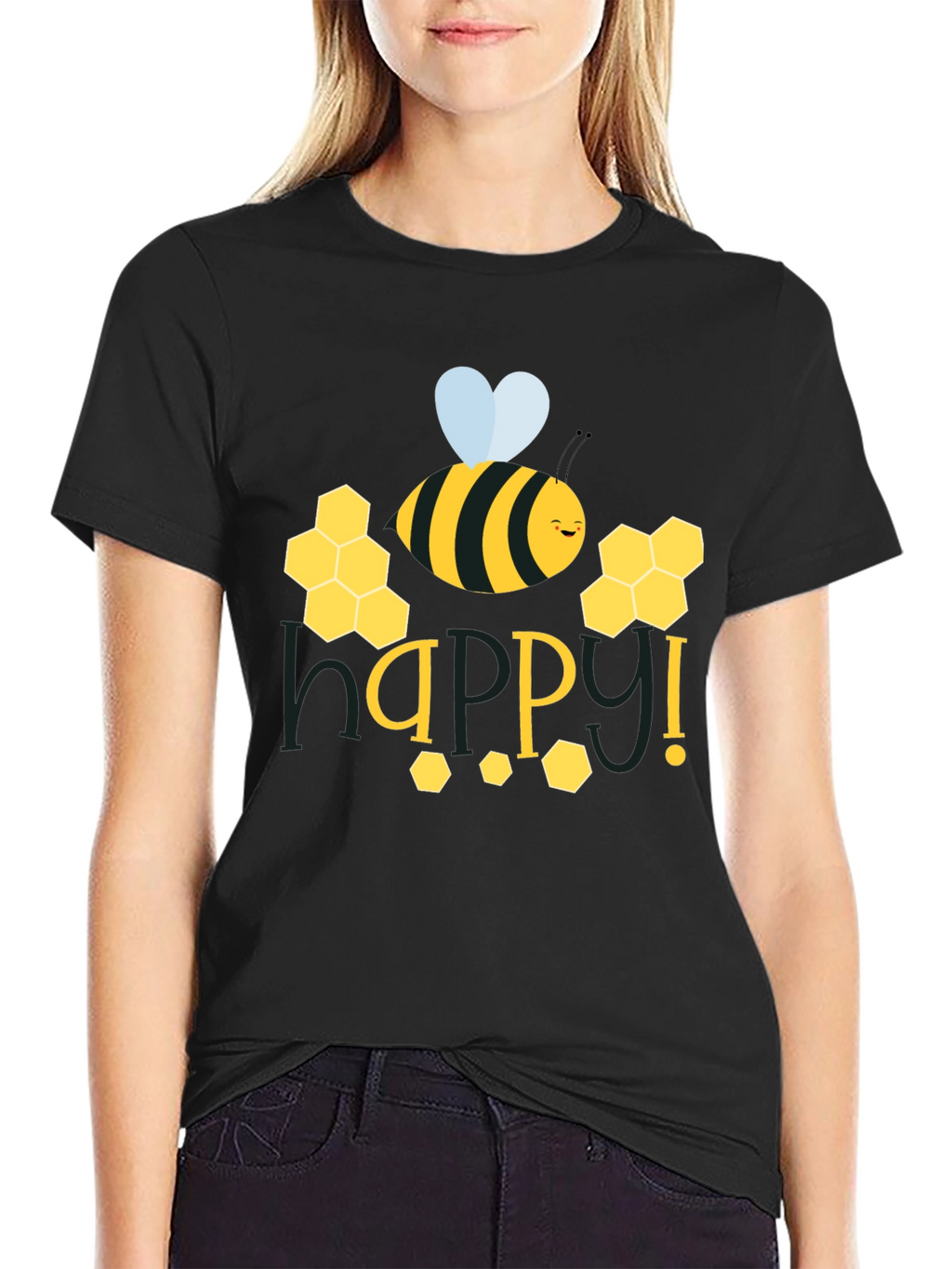 Happy Bee Graphic T-Shirt