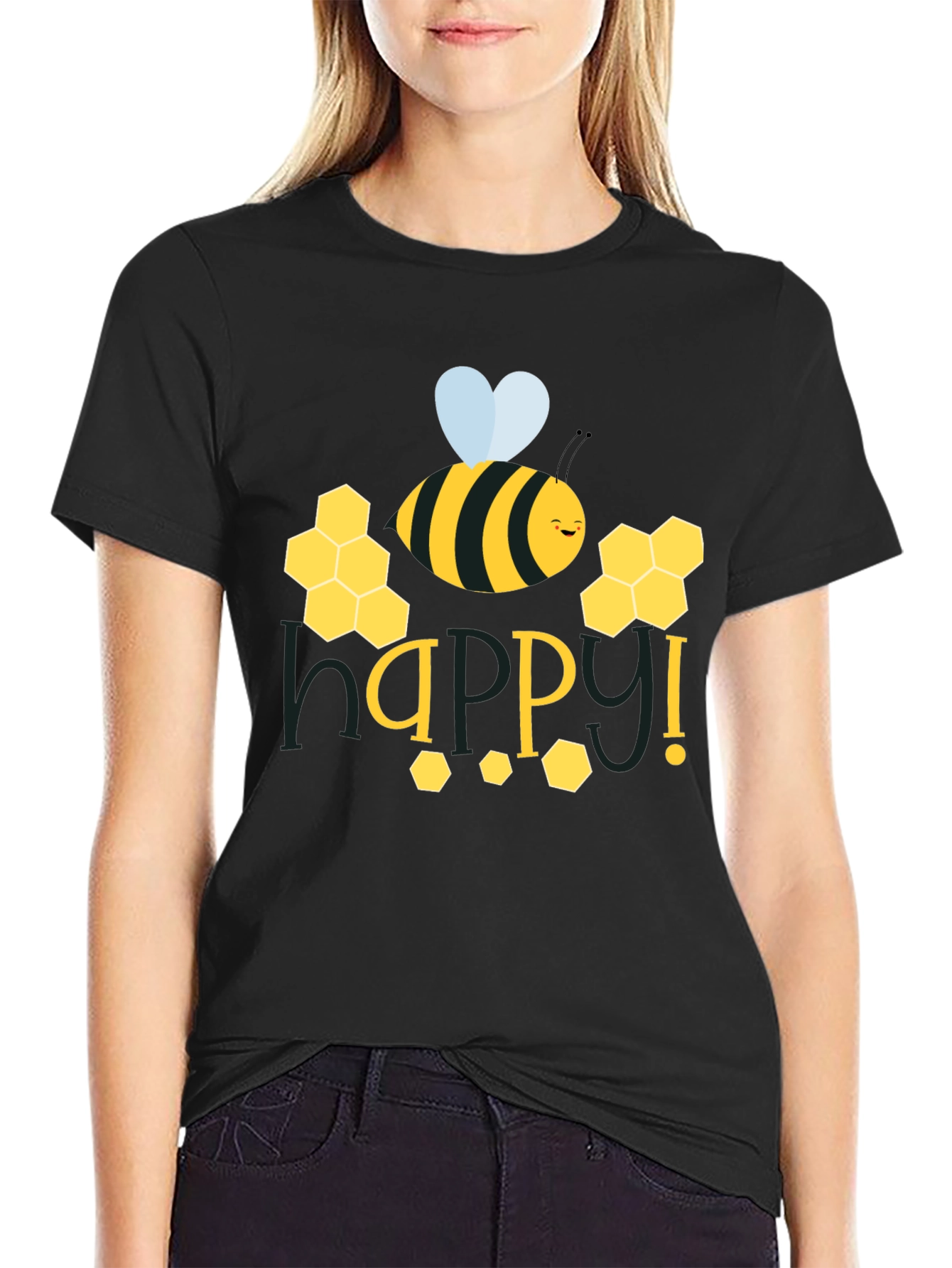Happy Bee Graphic T-Shirt