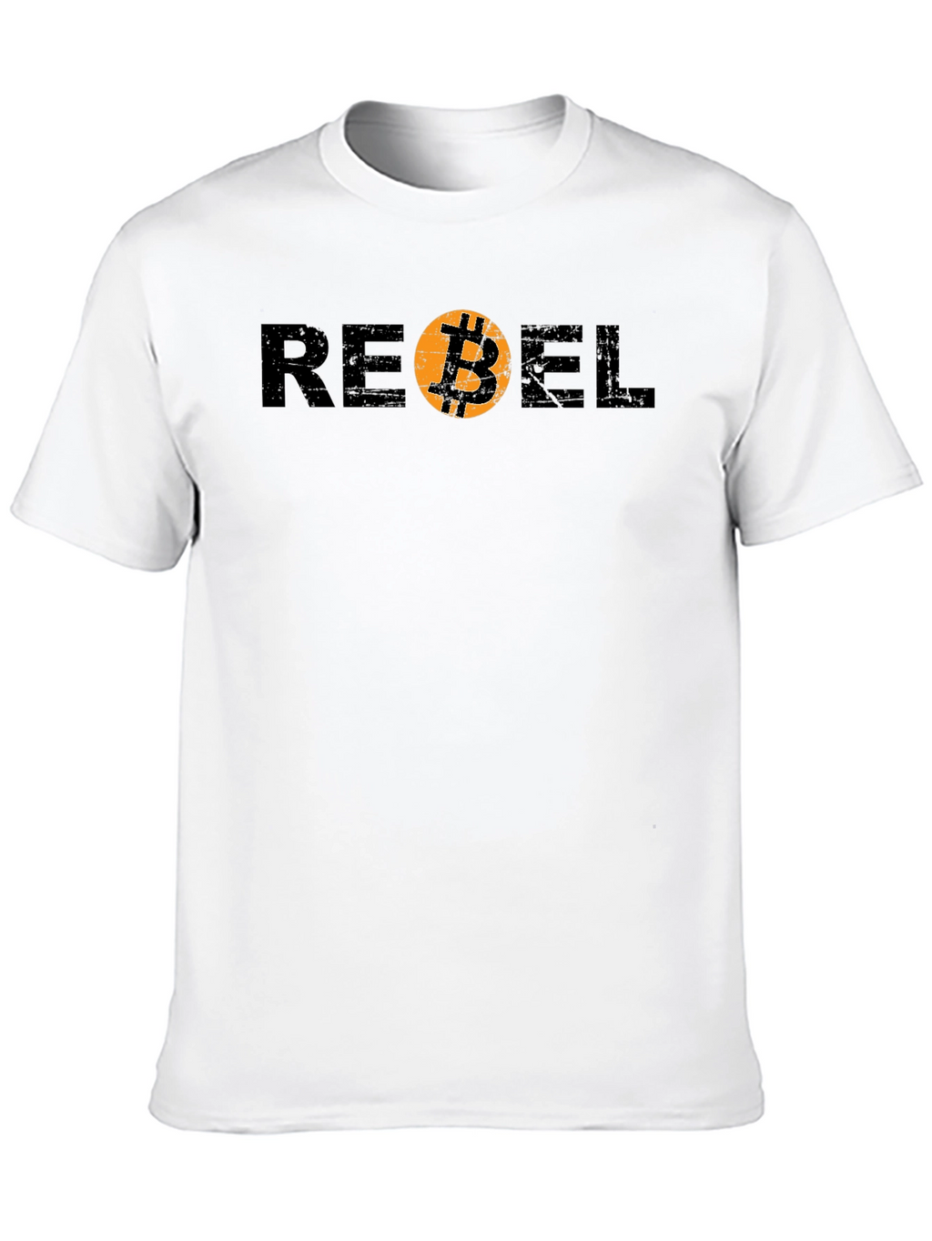 Rebel Bitcoin Graphic Tee - Crypto Currency Shirt