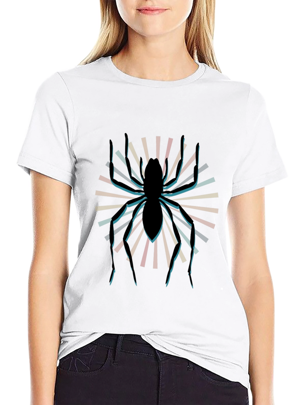 Spider Graphic Tee - Retro Style