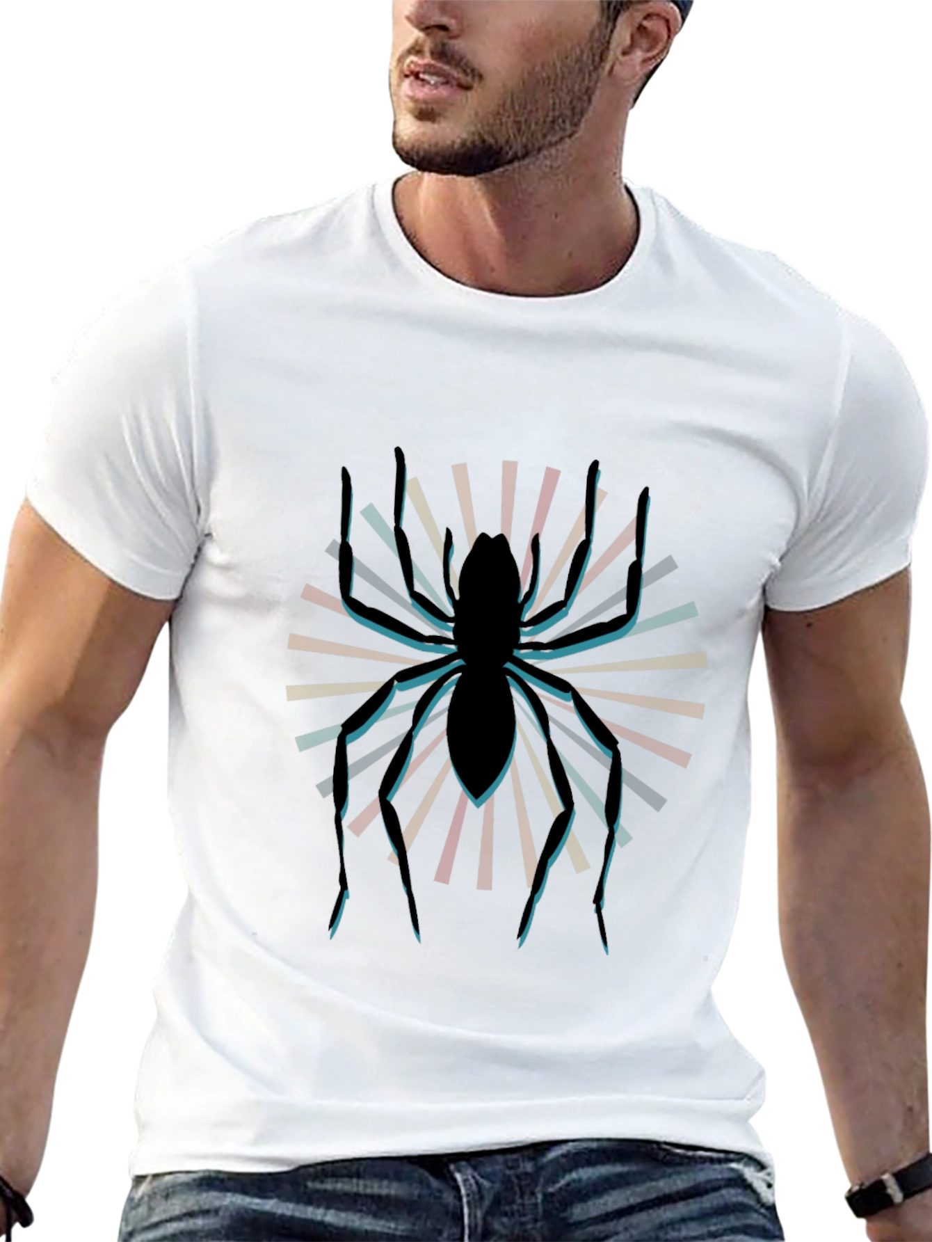 Spider Graphic Tee - Retro Style