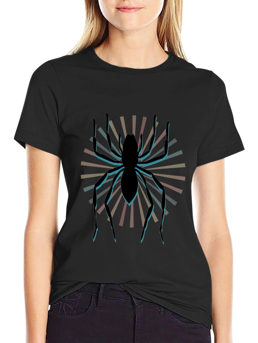 Spider Graphic Tee - Retro Style