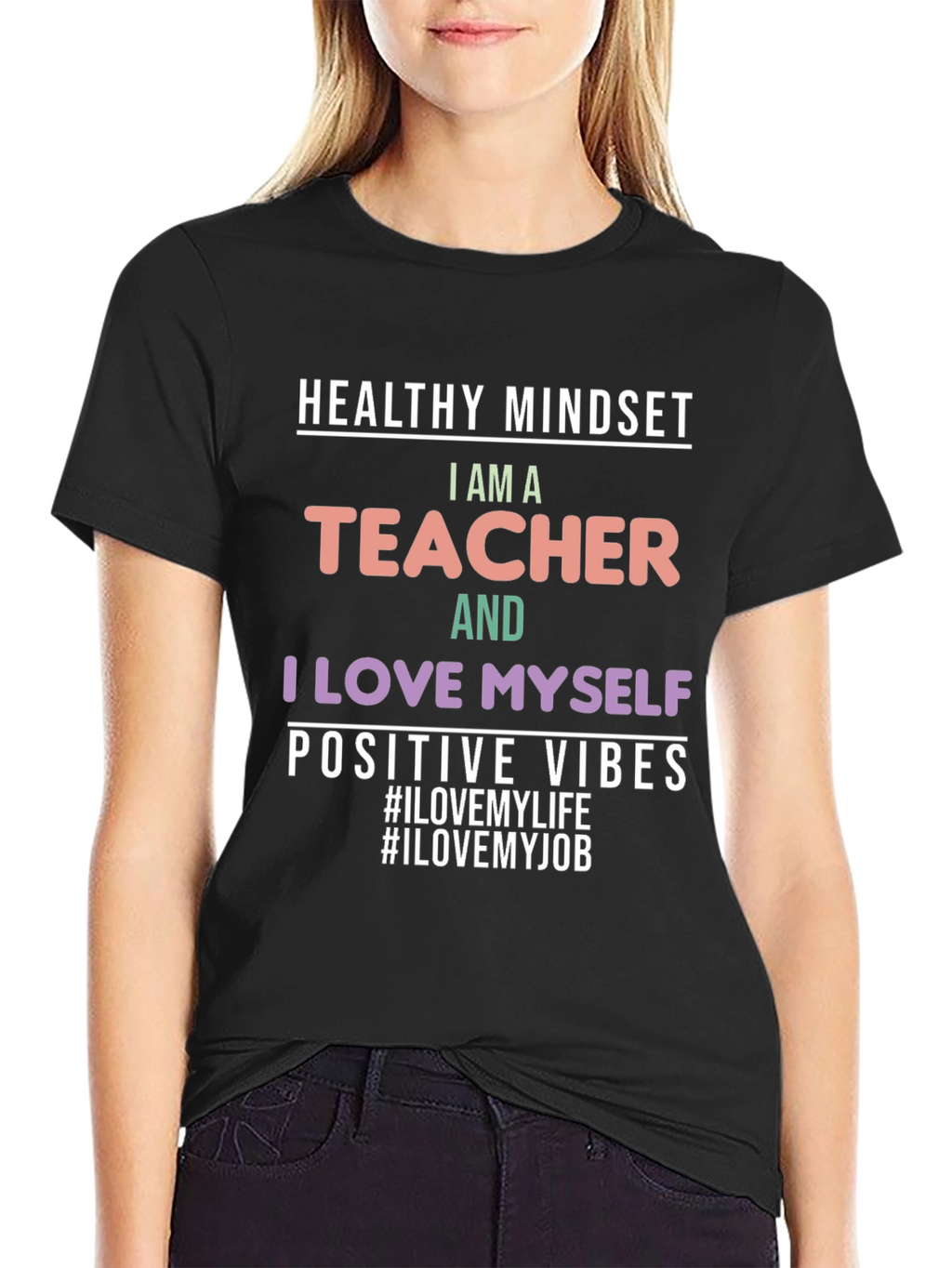 Healthy Mindset Teacher Graphic Tee