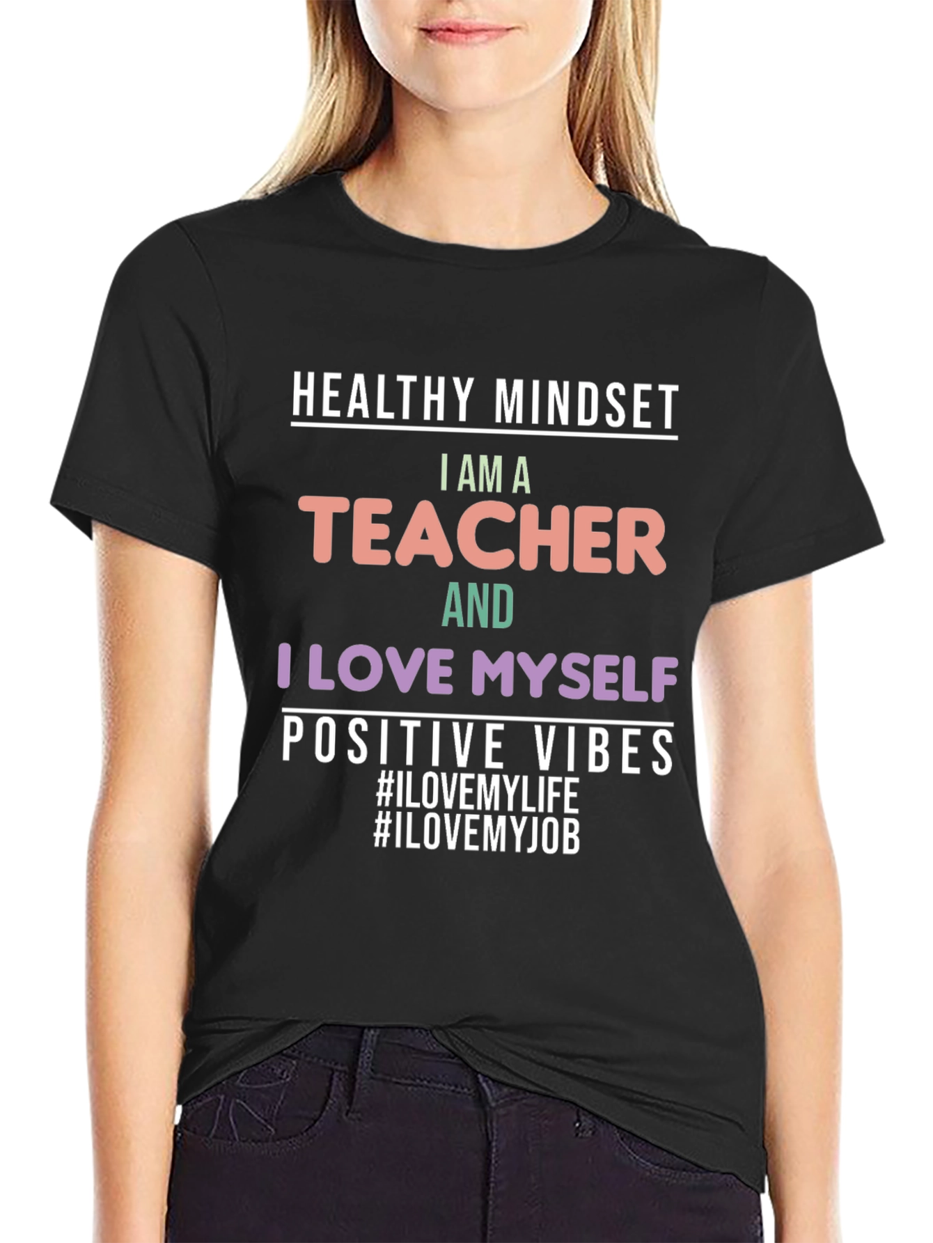 Healthy Mindset Teacher Graphic Tee