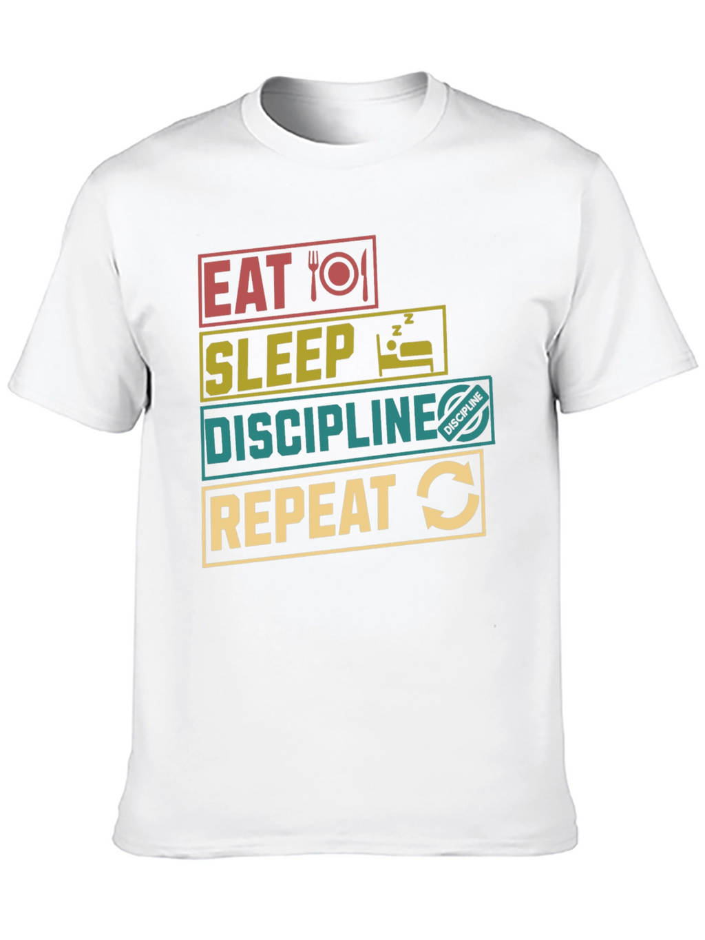 Eat Sleep Discipline Repeat Graphic T-Shirt