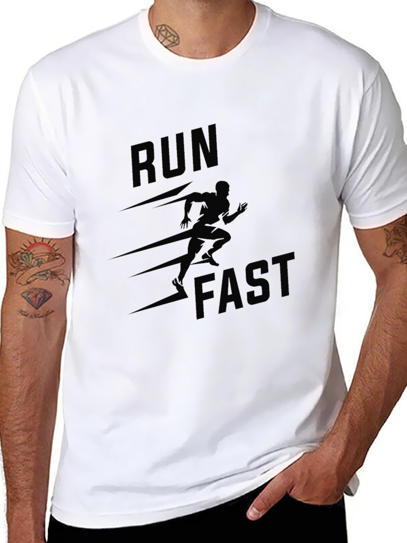 Run Fast T-Shirt - Motivational Running Tee