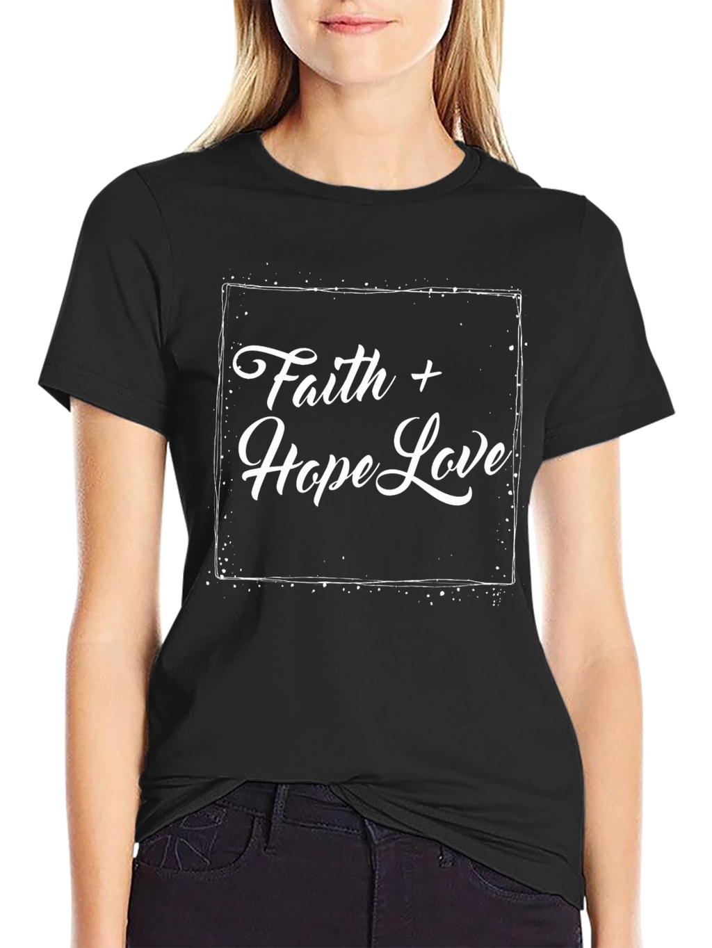 Faith Hope Love Black T-Shirt