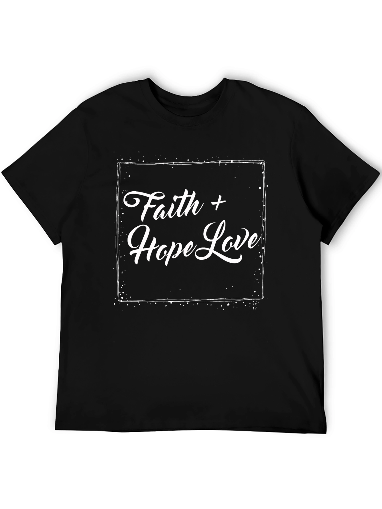 Faith Hope Love Black T-Shirt